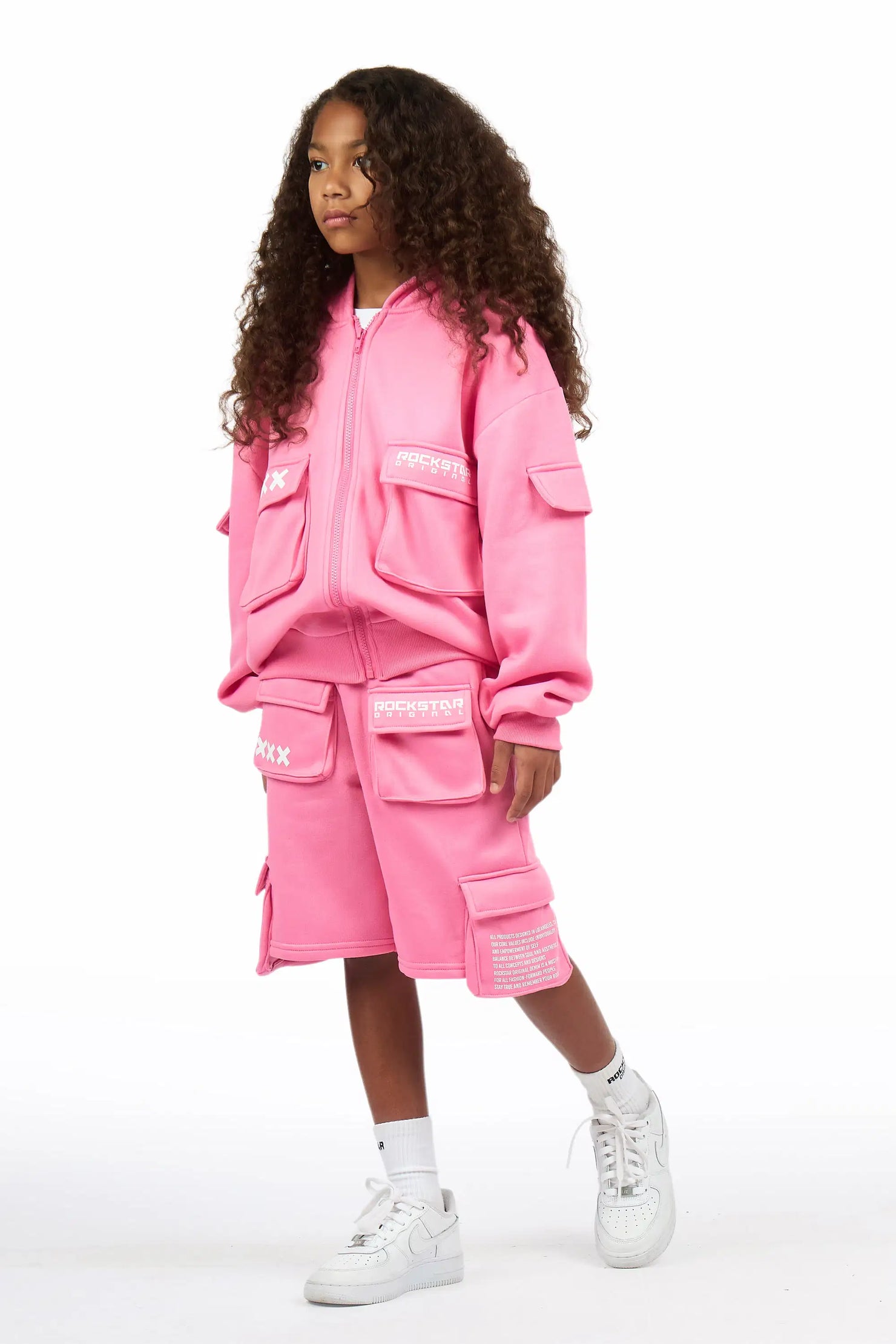 Girls Natanya Bubble Gum Short Set
