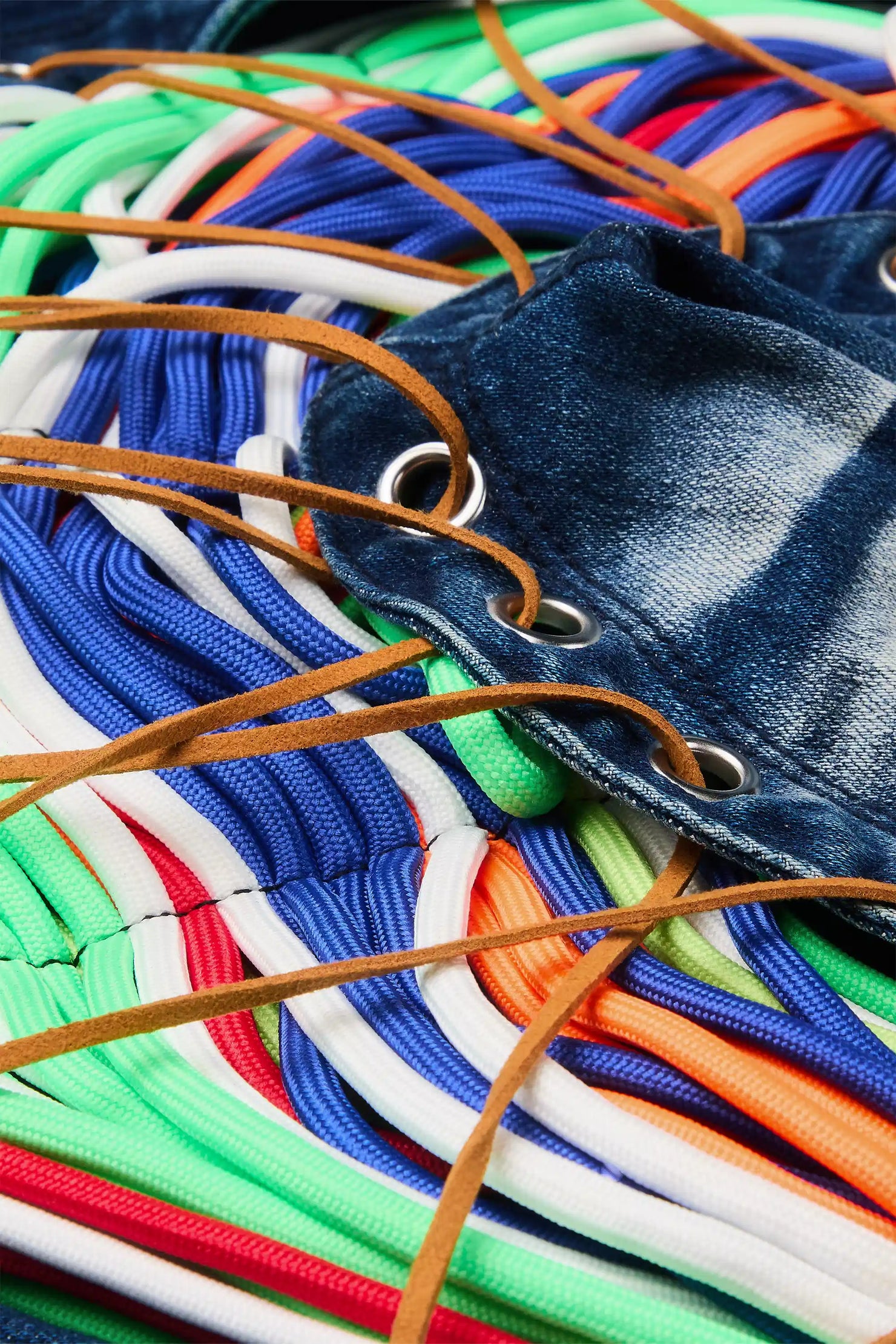 Ottiana Blue Wash Stacked Flare Jean