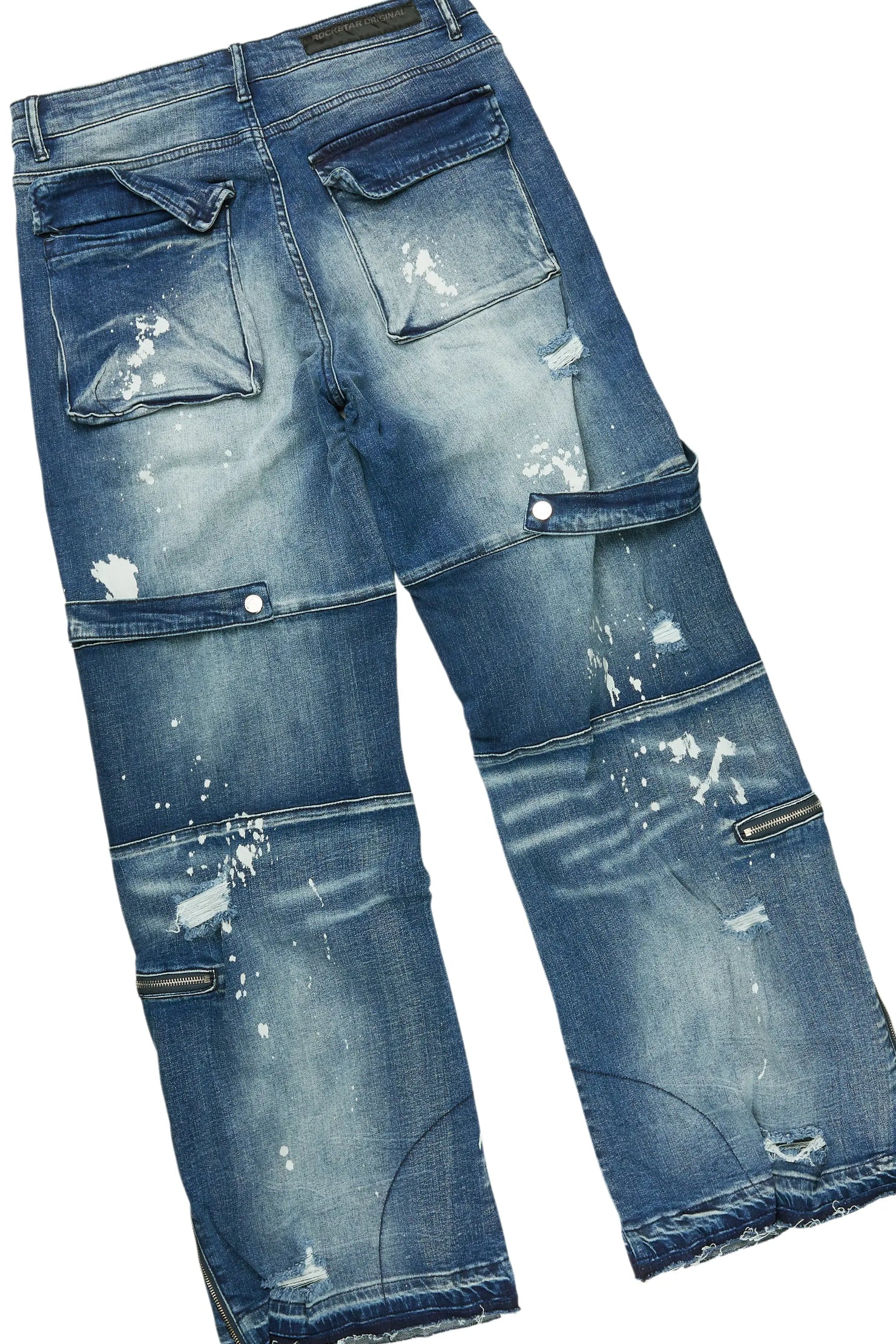 Pello White/Blue T-Shirt & Grib Baggy Fit Jean Bundle