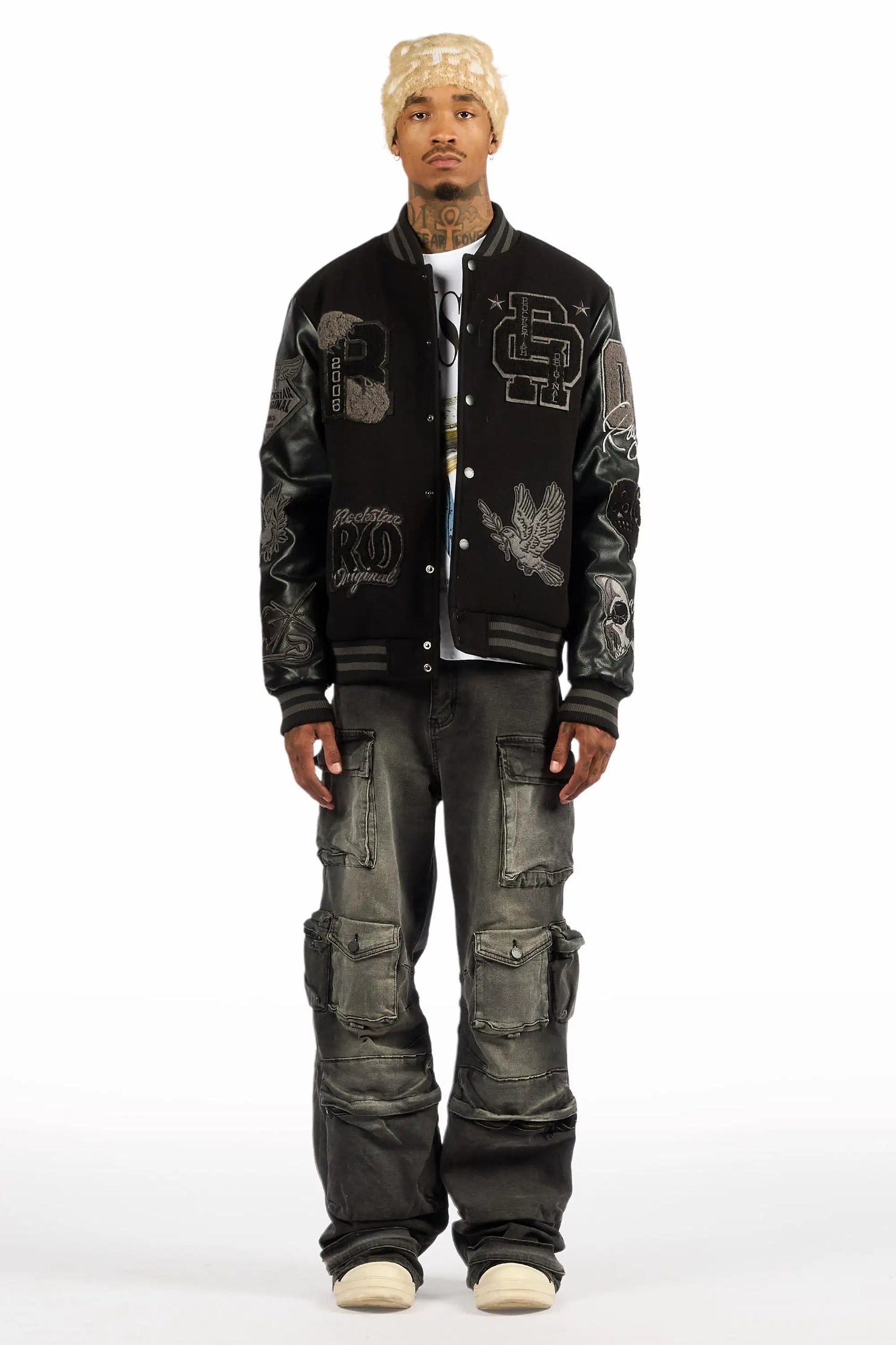 Mahesh Dark Grey Baggy Cargo Jean