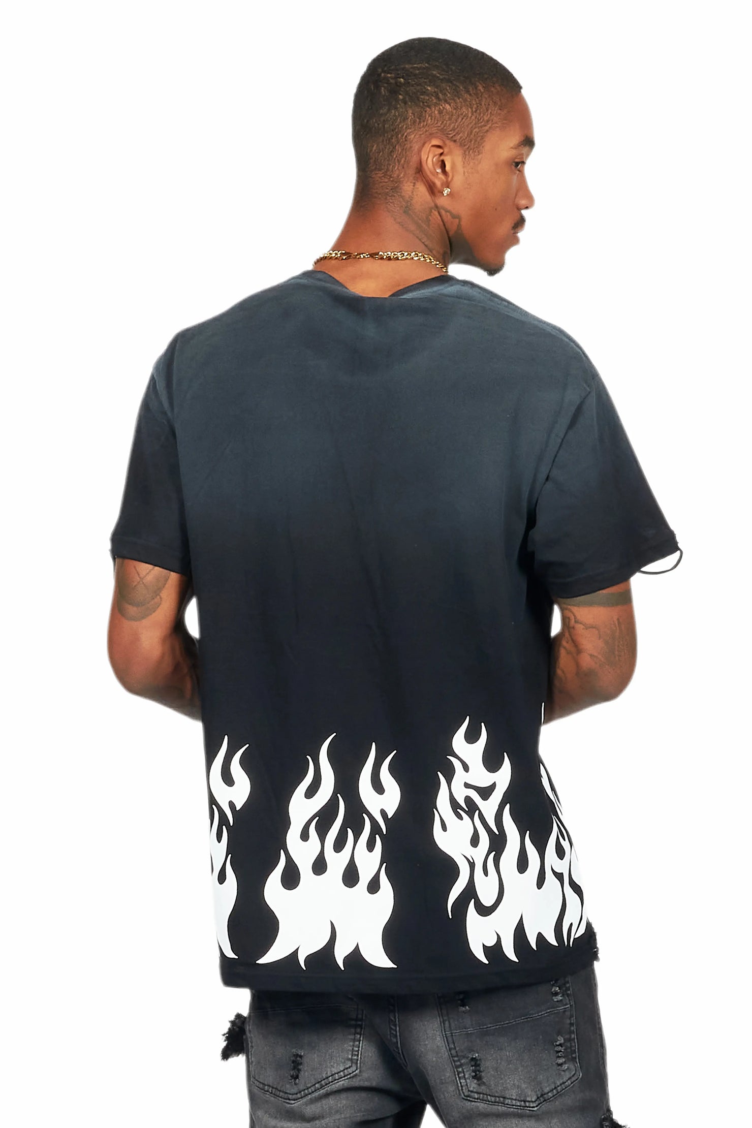 Bubble Black Oversized Graphic T-Shirt