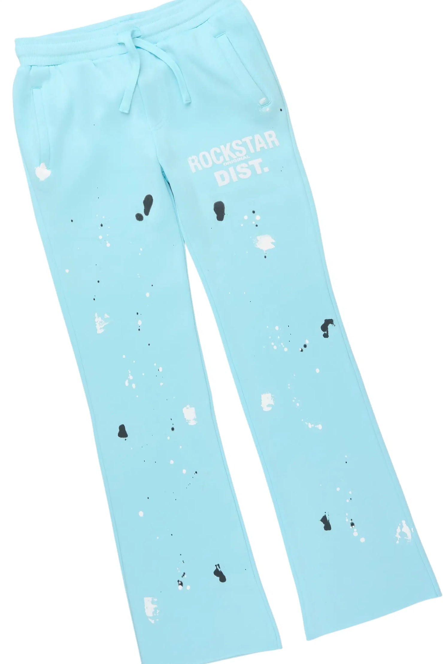 Boys Scottie 2.0 Light Blue Hoodie/Stacked Flare Track Set