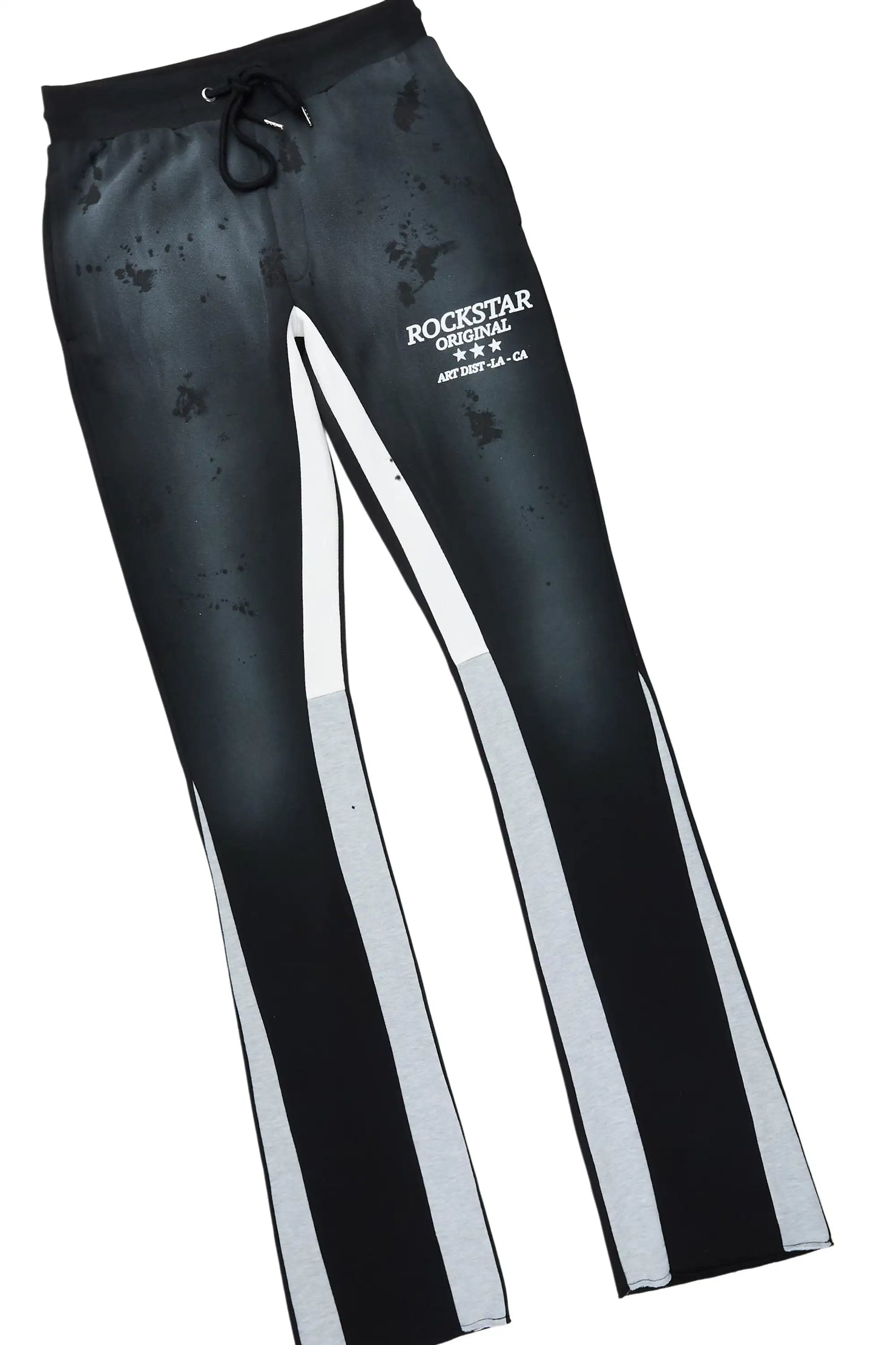 Damek Black/Grey Hoodie/Stacked Flare Track Set