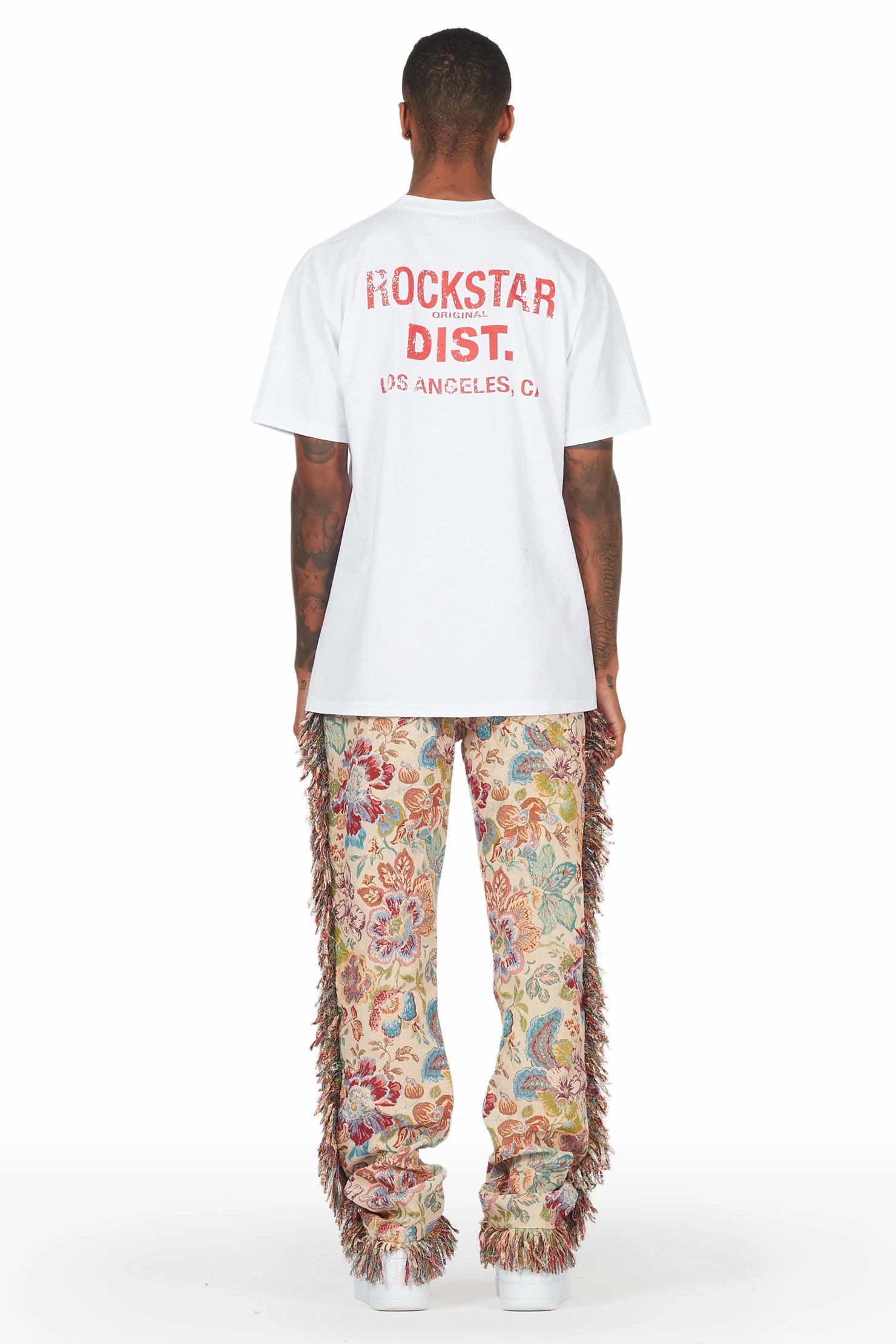 Carus Red/Beige Tapestry Pants