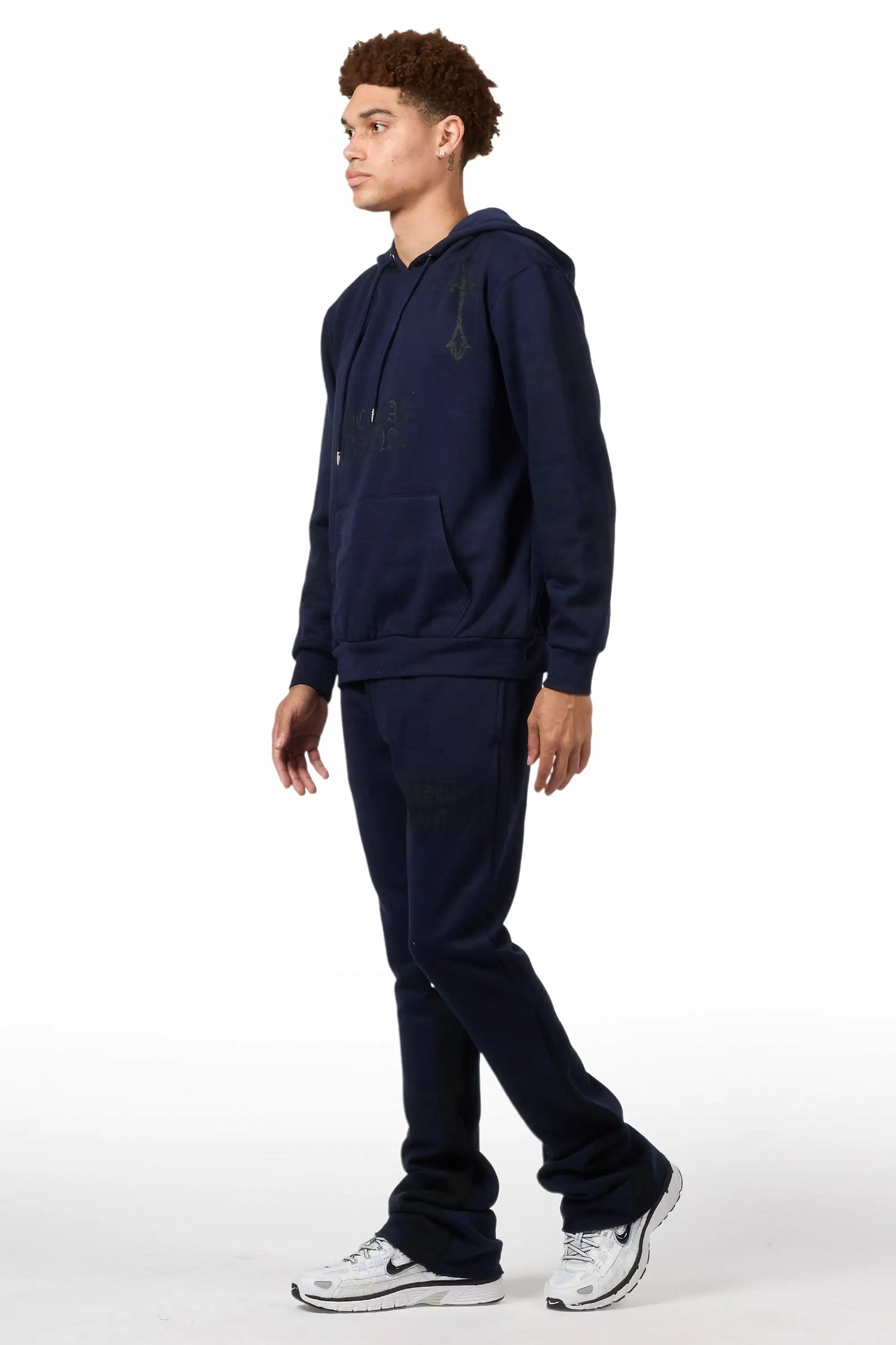 Navion Navy/Black Hoodie/Stacked Flare Track Set