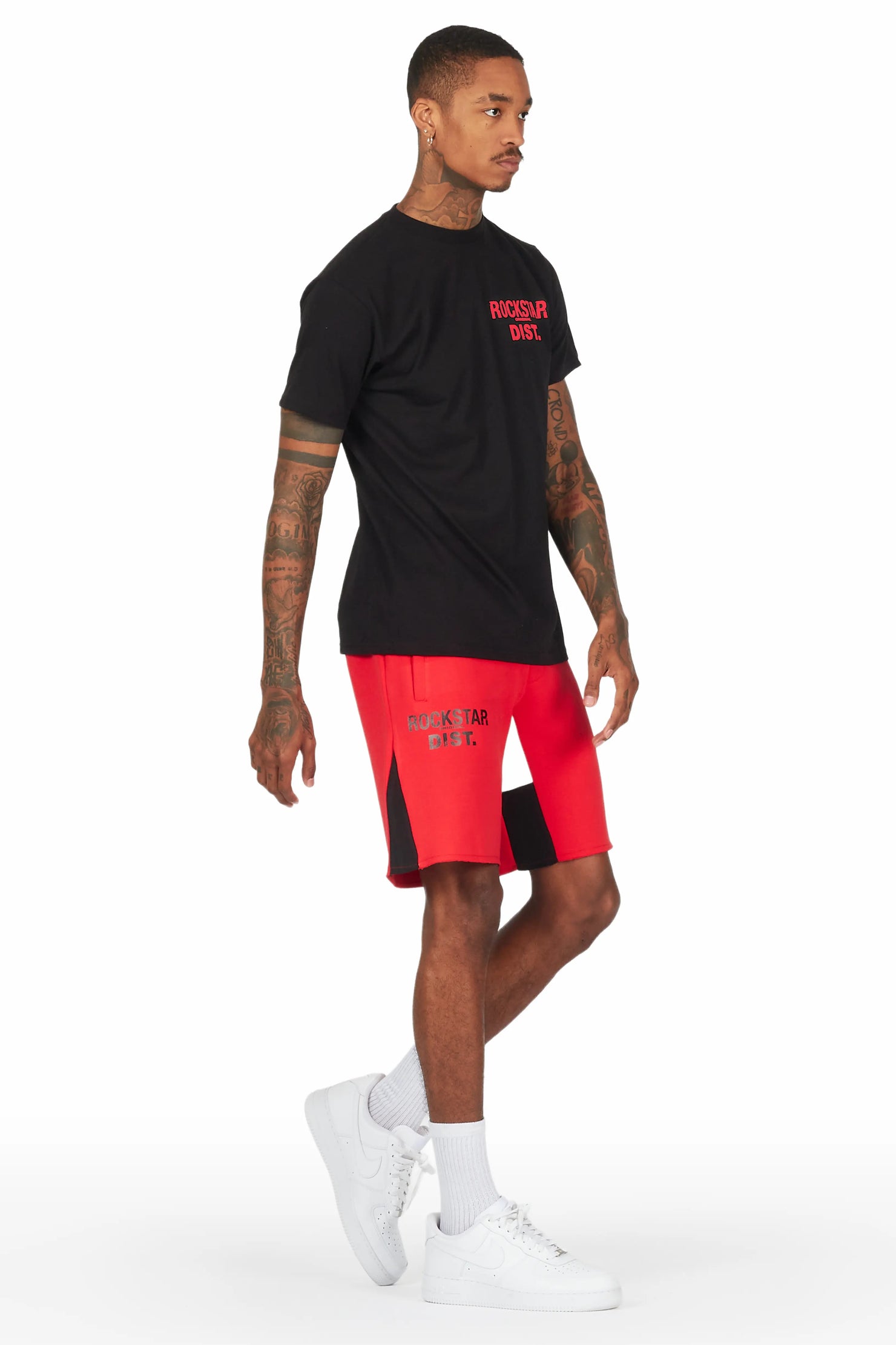 Buck 3.0 Black/Red T-Shirt Short Set