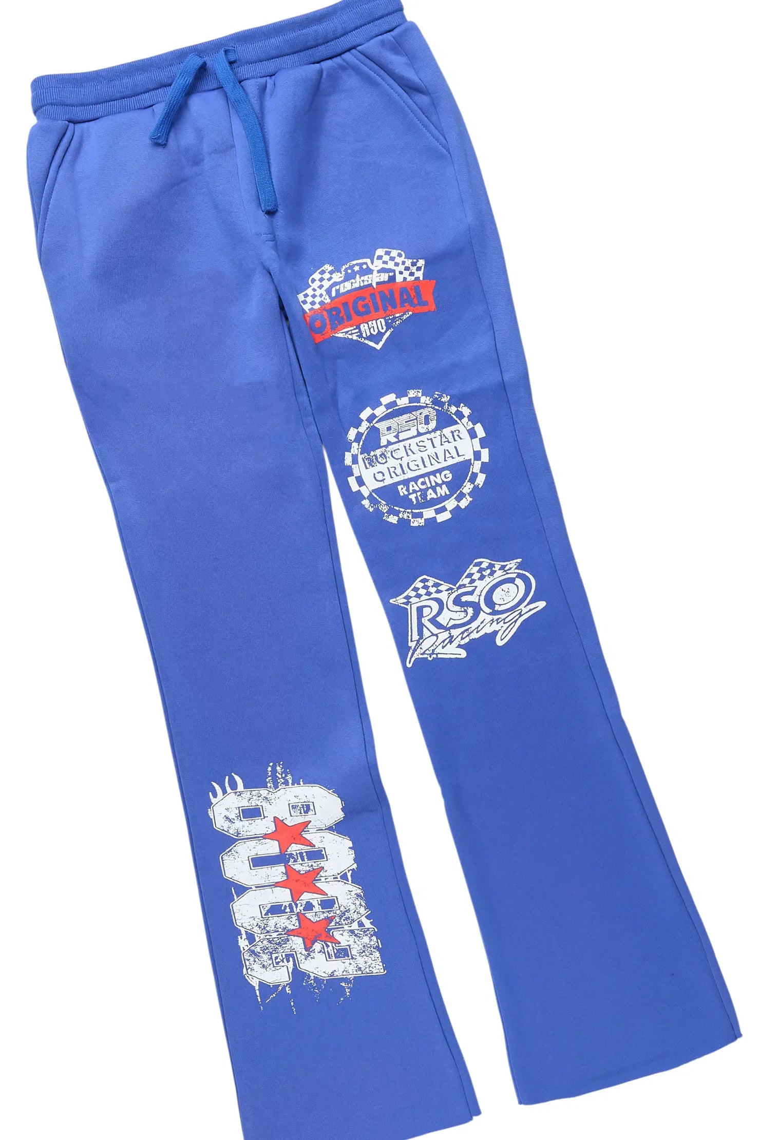 Boys Racing Grunge Royal Blue Stacked Track Set