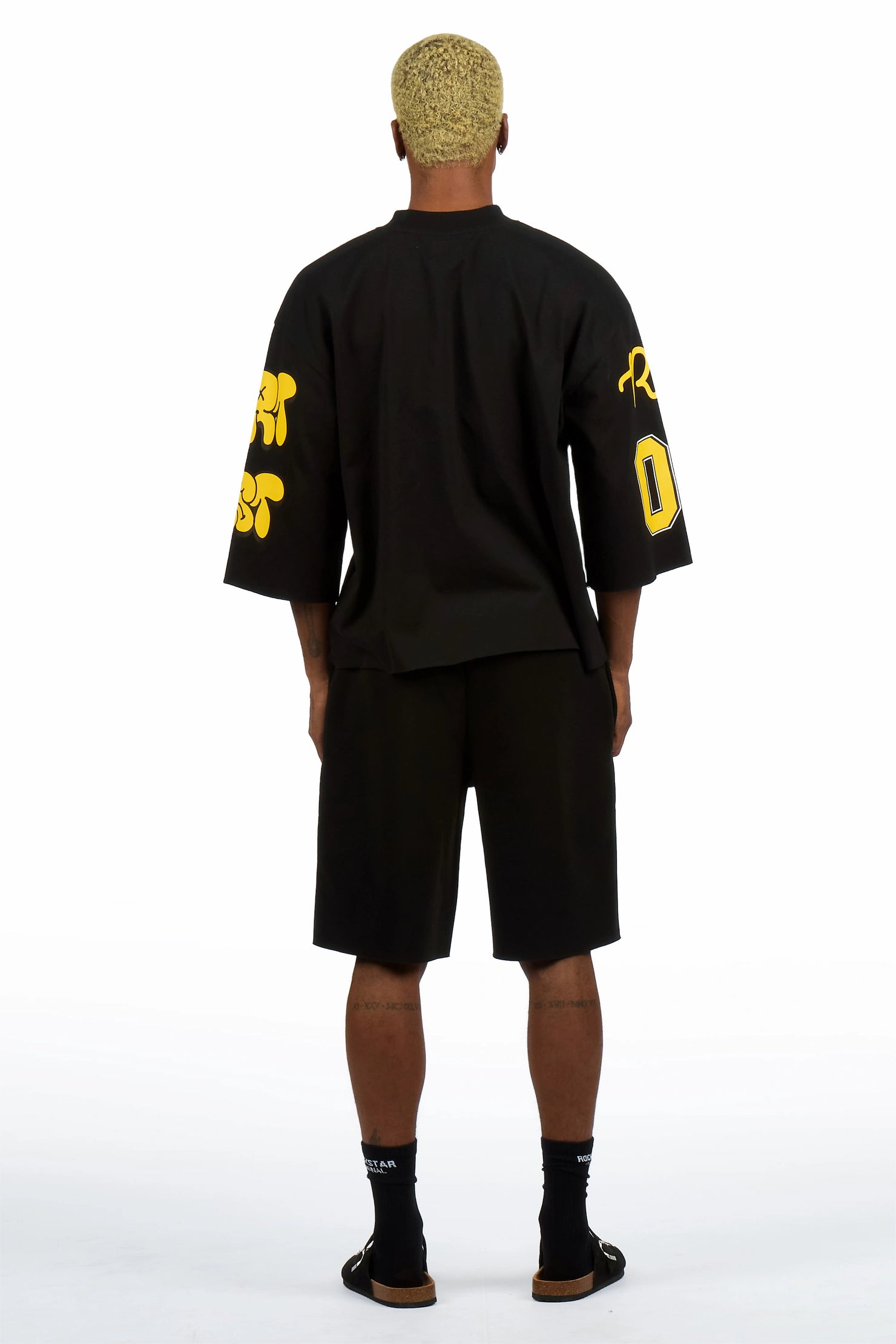 Leslaw Black T-Shirt/Short Set