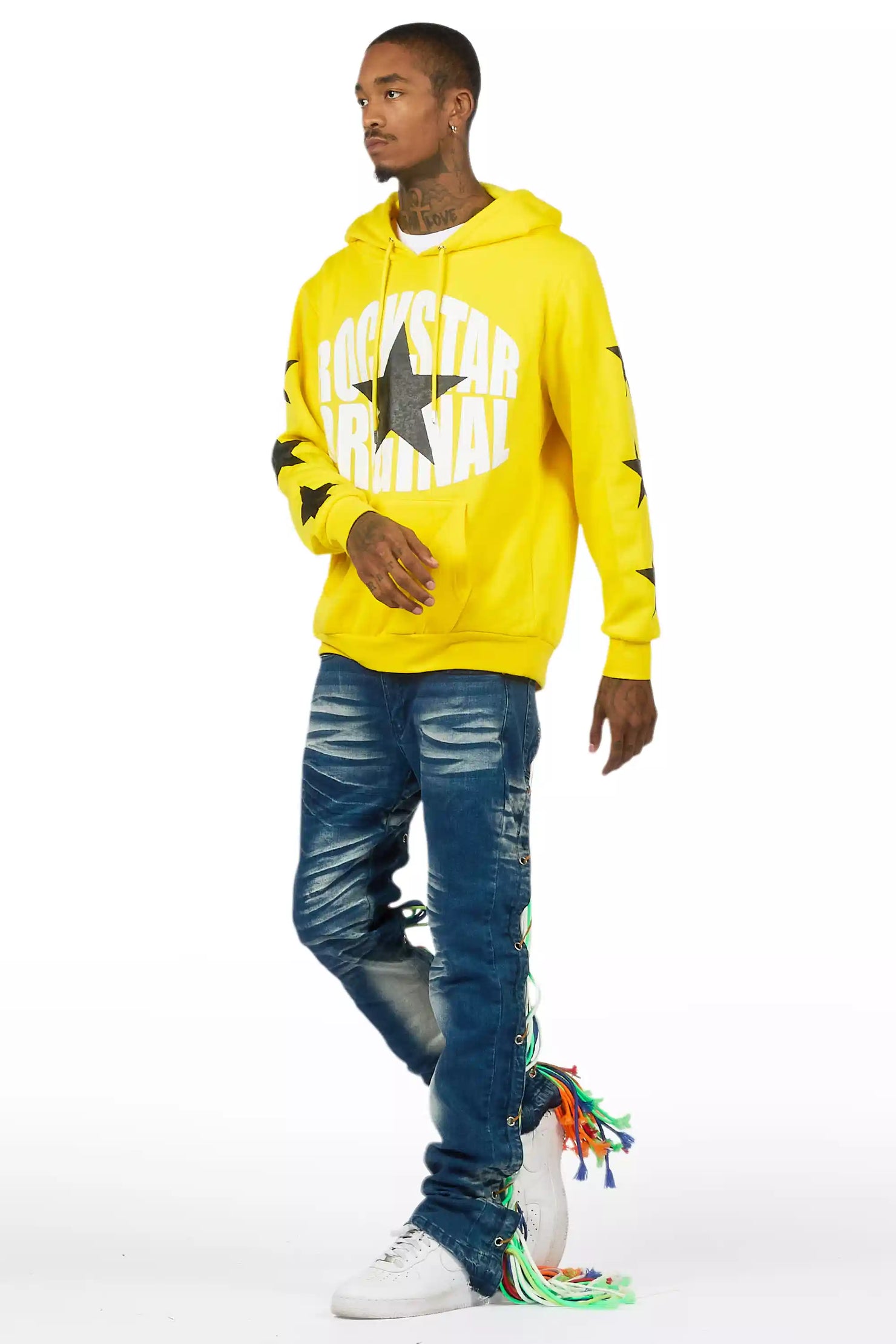 Otto Blue Wash Stacked Flare Jean