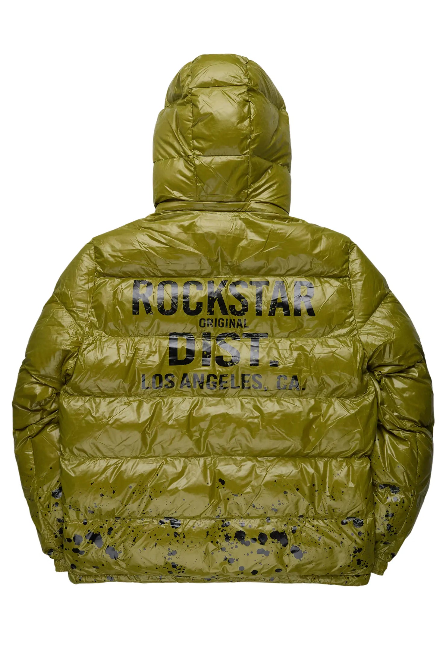 Raffer Olive Heavy Puffer Jacket