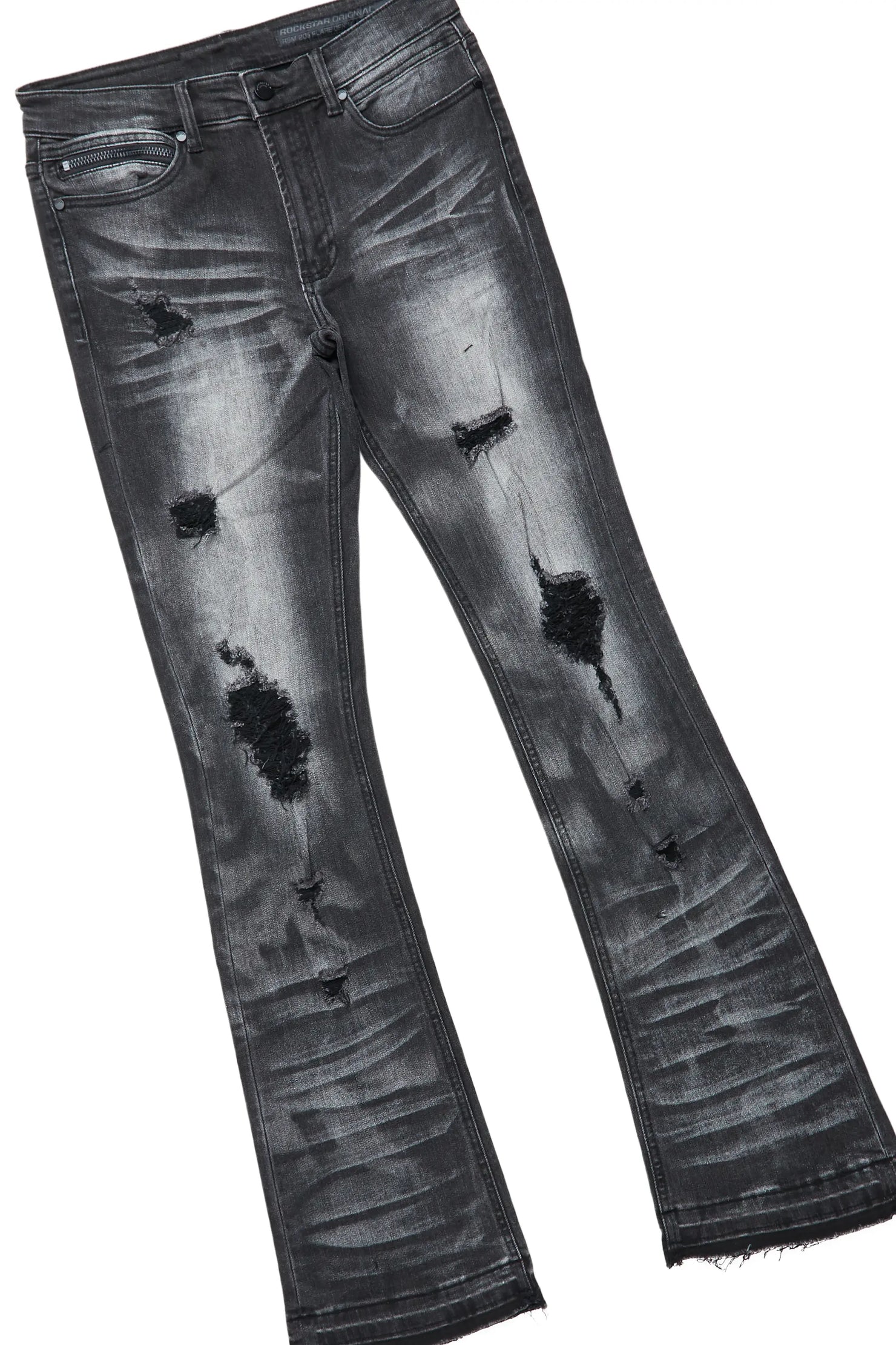 Magic Puffer & Florence Black Stacked Flare Jean Bundle