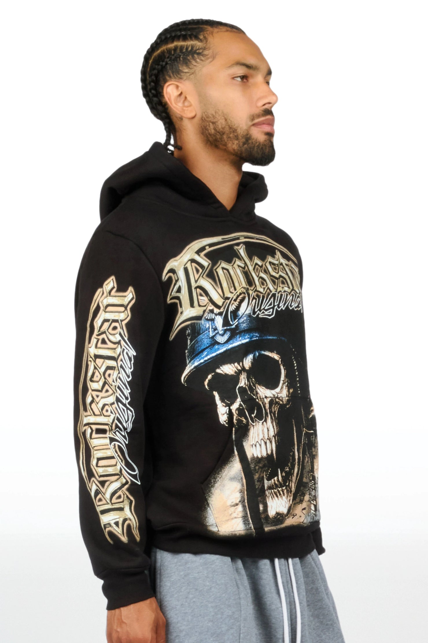 Navid Black Graphic Hoodie