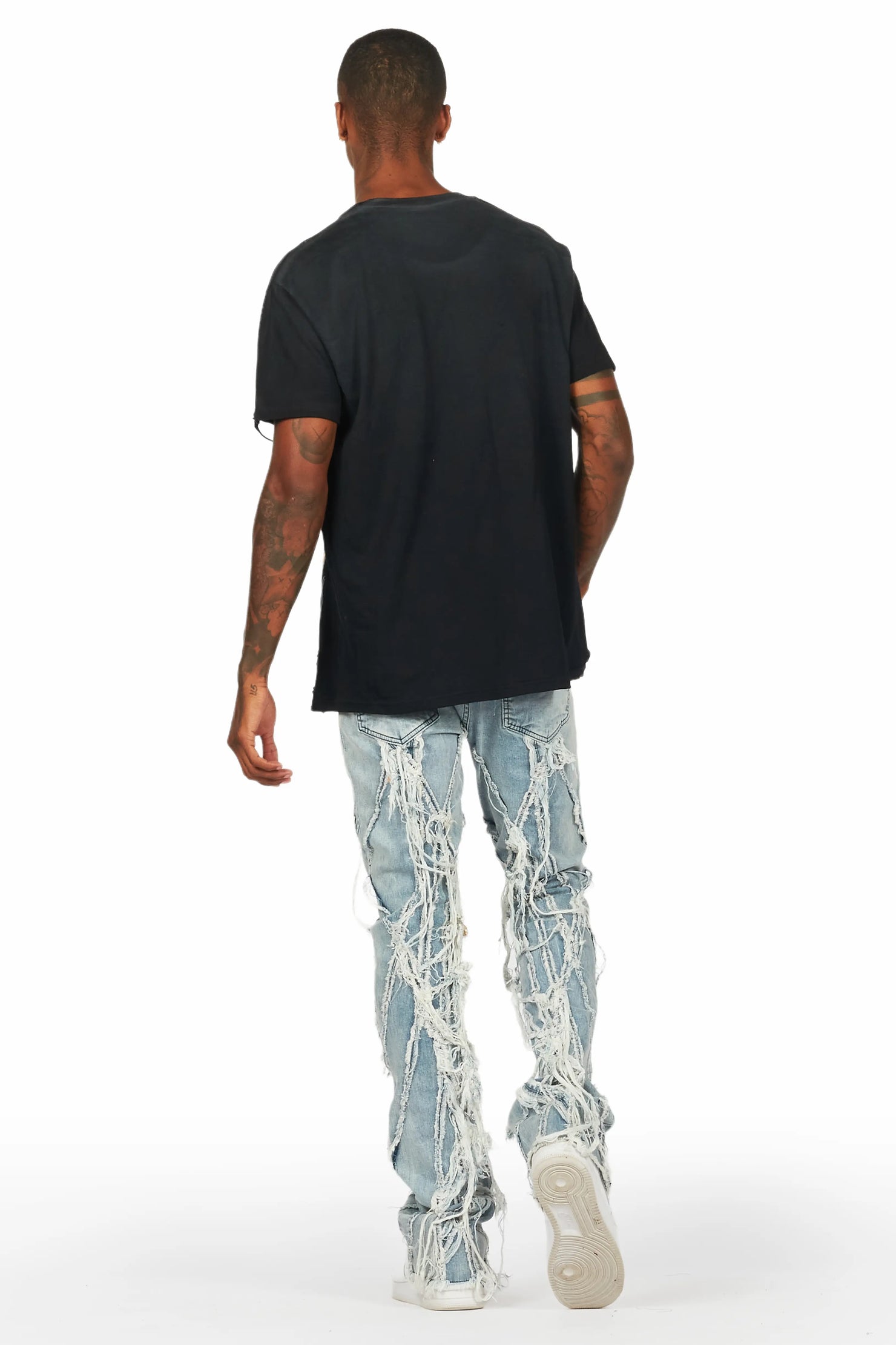 Ebbe Black Graphic Oversized T-Shirt