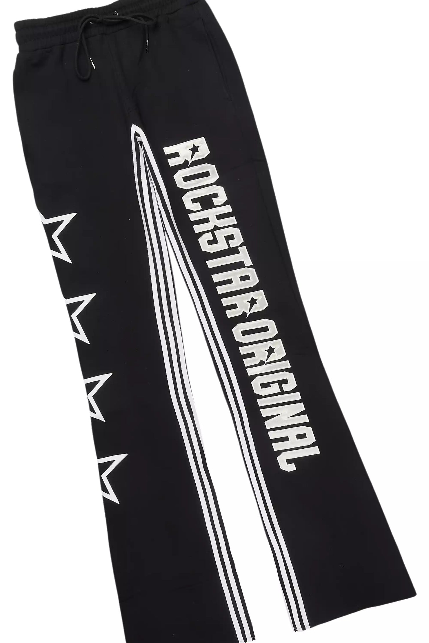 RSO 8 White T-Shirt/Baggy Stacked Track Set