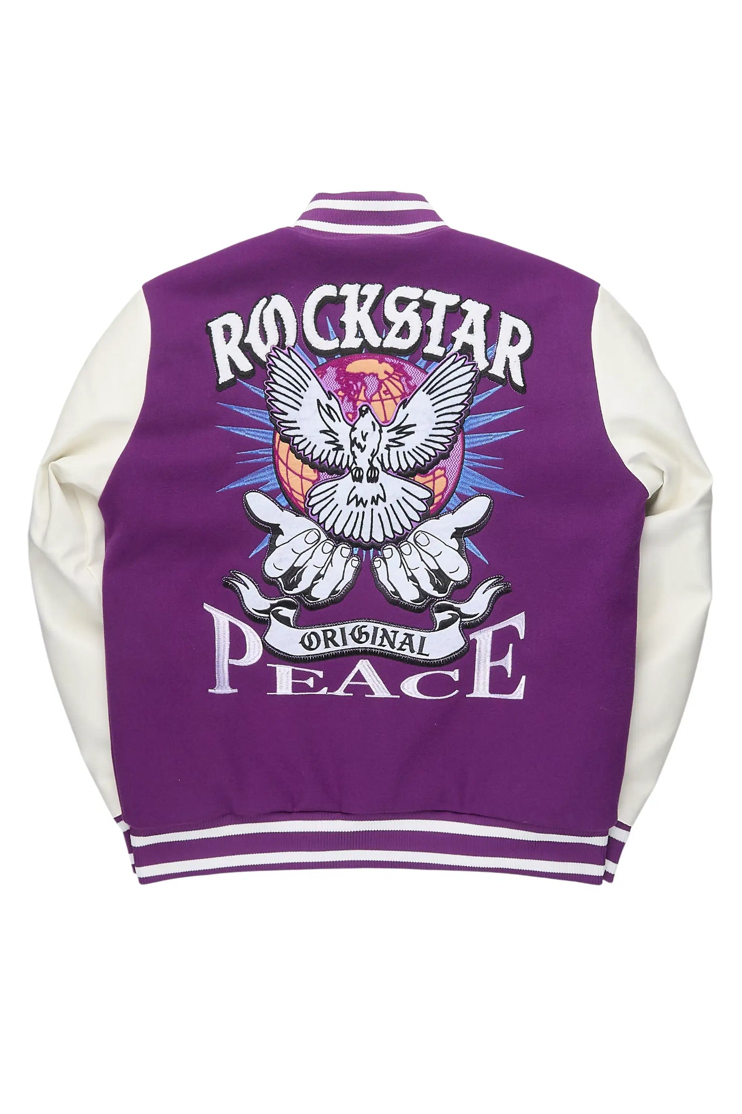 Warpath Purple Varsity Jacket