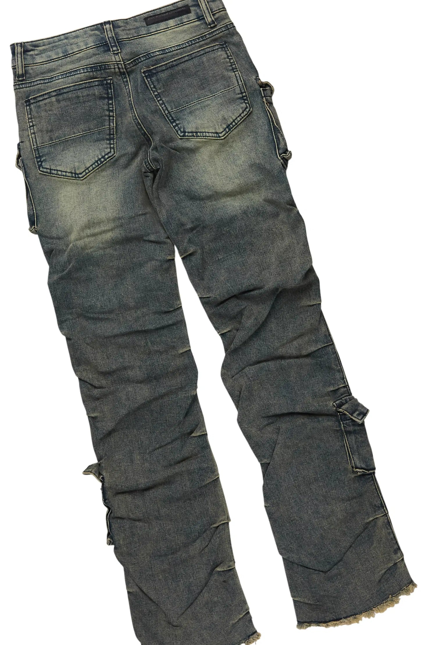 Boys All Eyes Navy & Gentry Tint Blue Stacked Jean Set