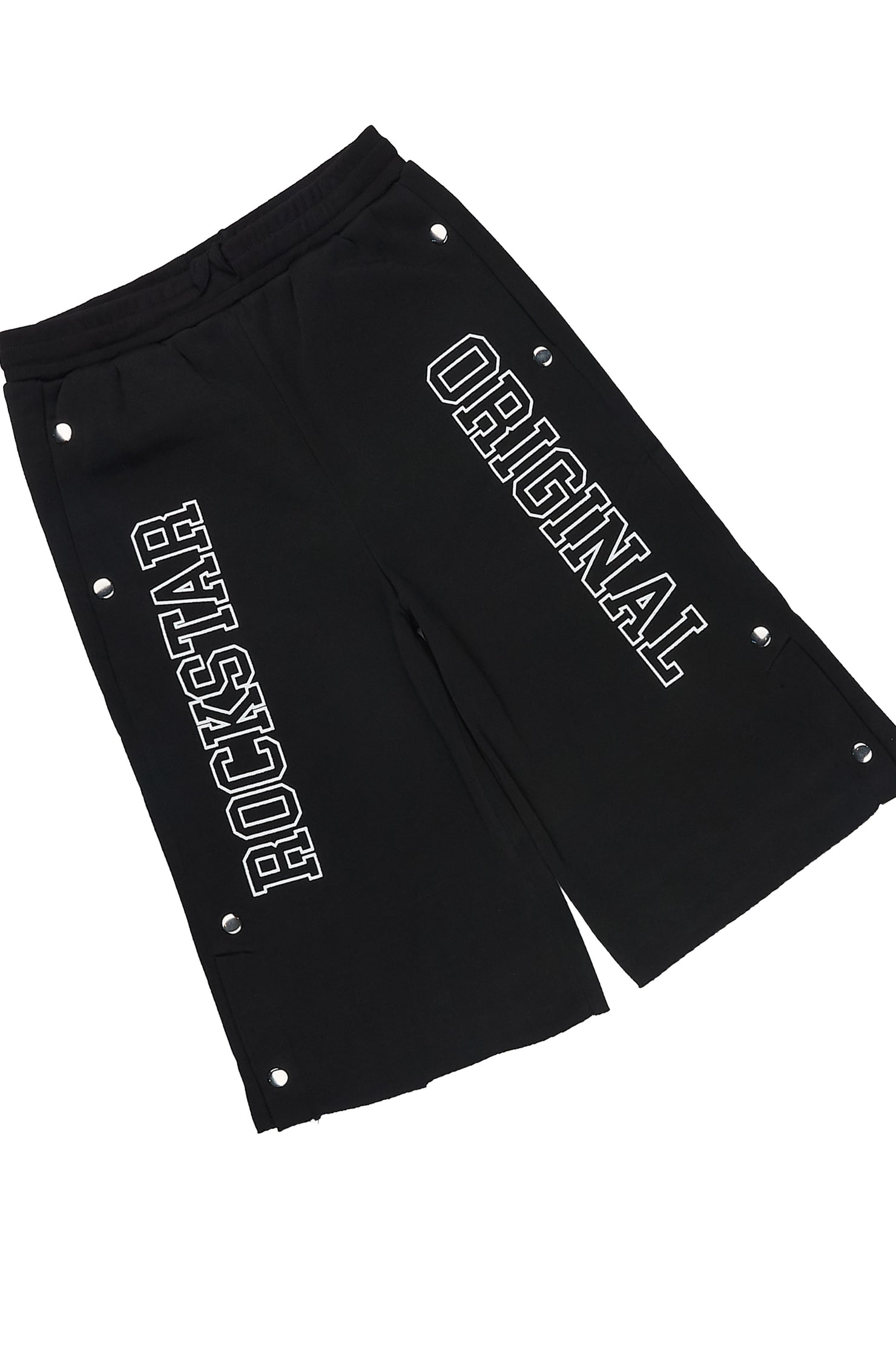 Boys Lusent Black/White Muscle Tee/Jort Set