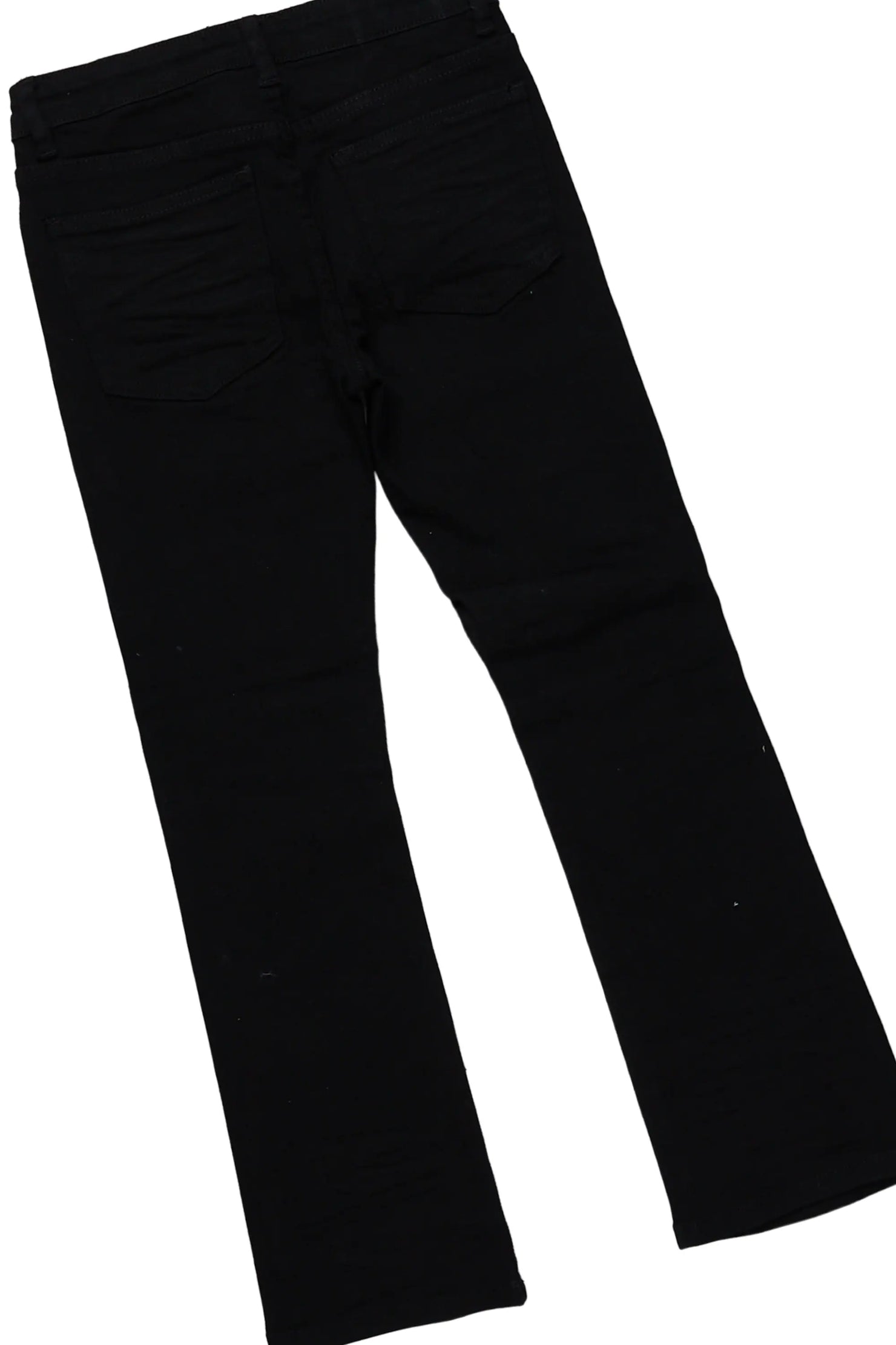 Girls Xylia White T-Shirt/Stacked Flare Jean Set