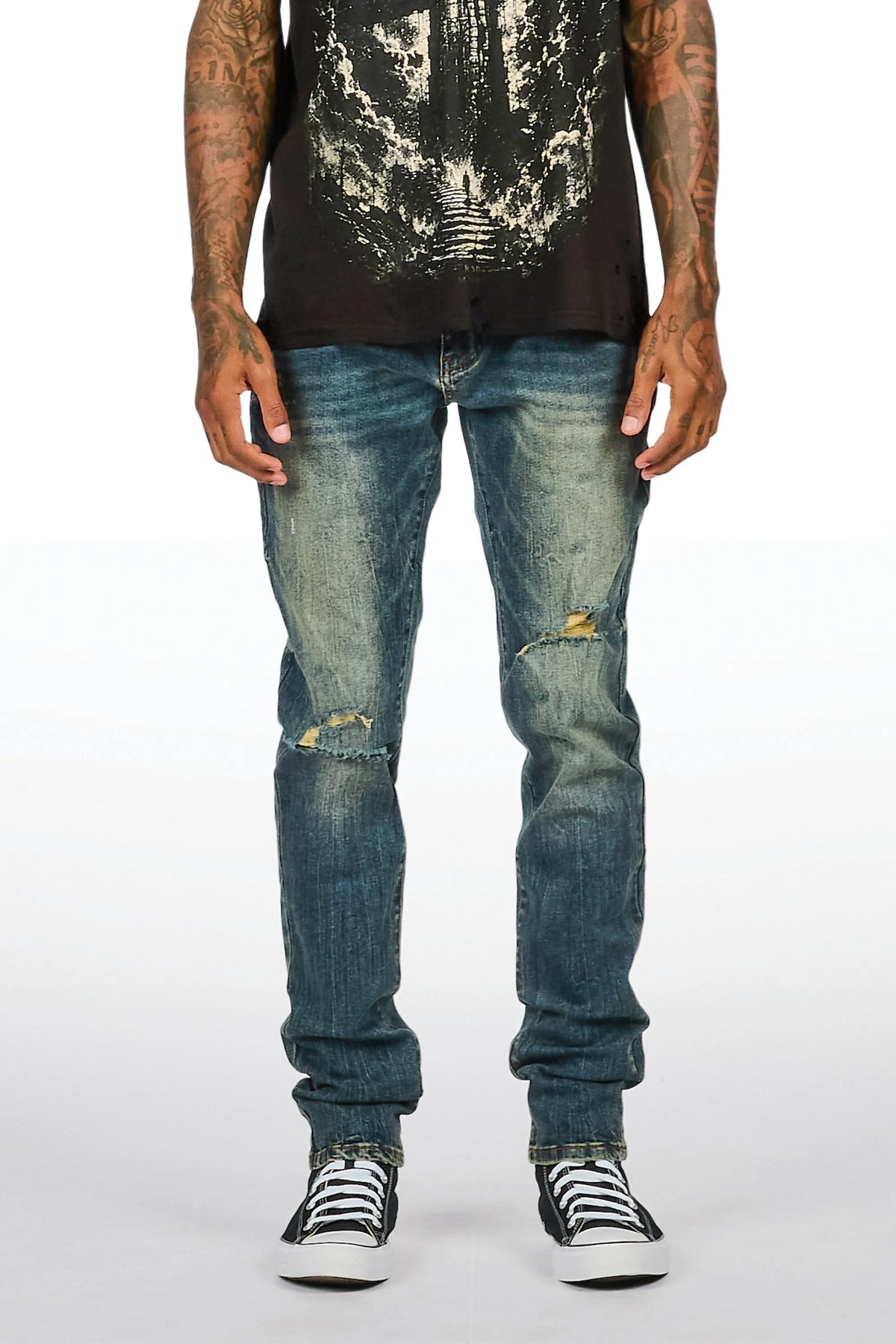 Essam Blue Skinny Fit Jean