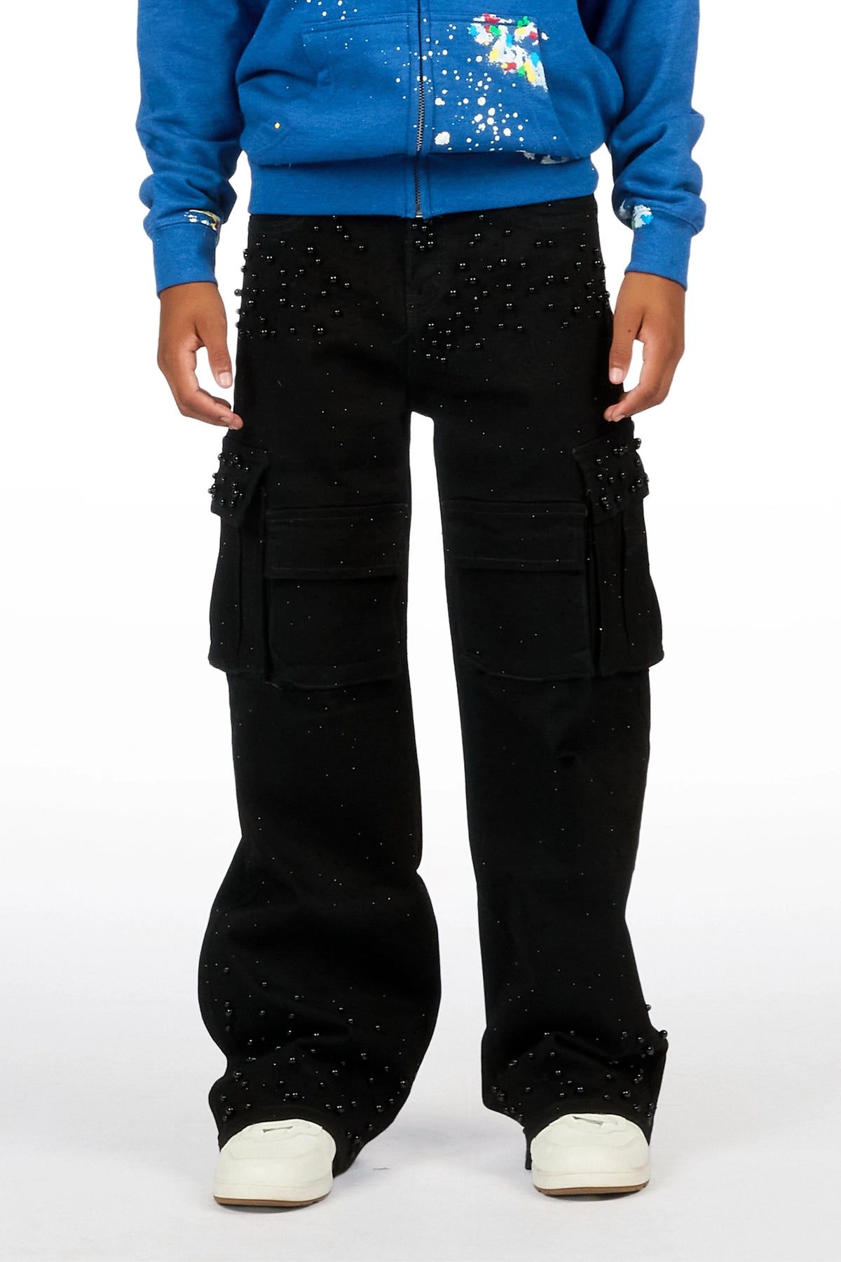 Boys Bryx Black Pearl Baggy Fit Jean