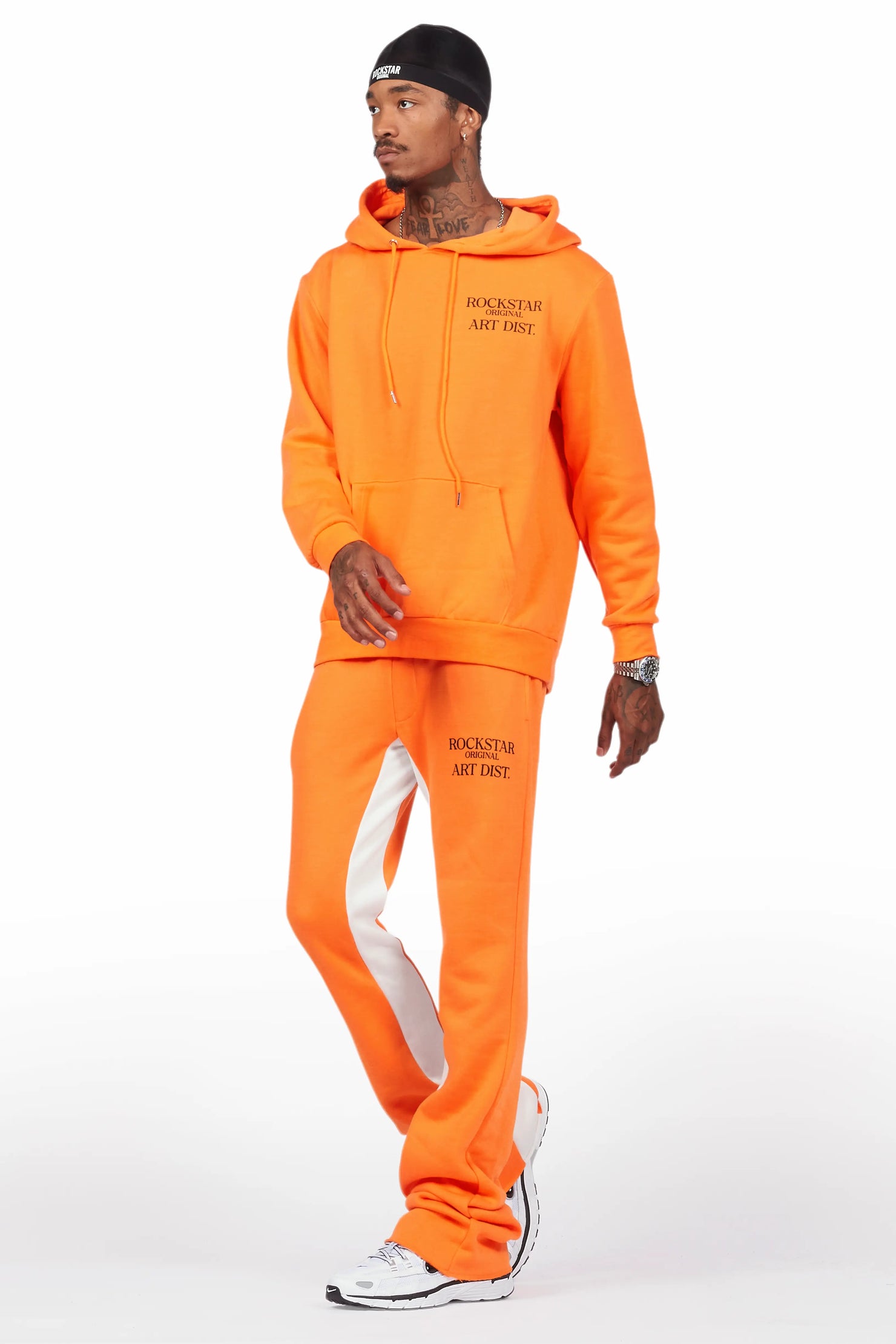 Briggs Orange Hoodie/Baggy Fit Pant Set