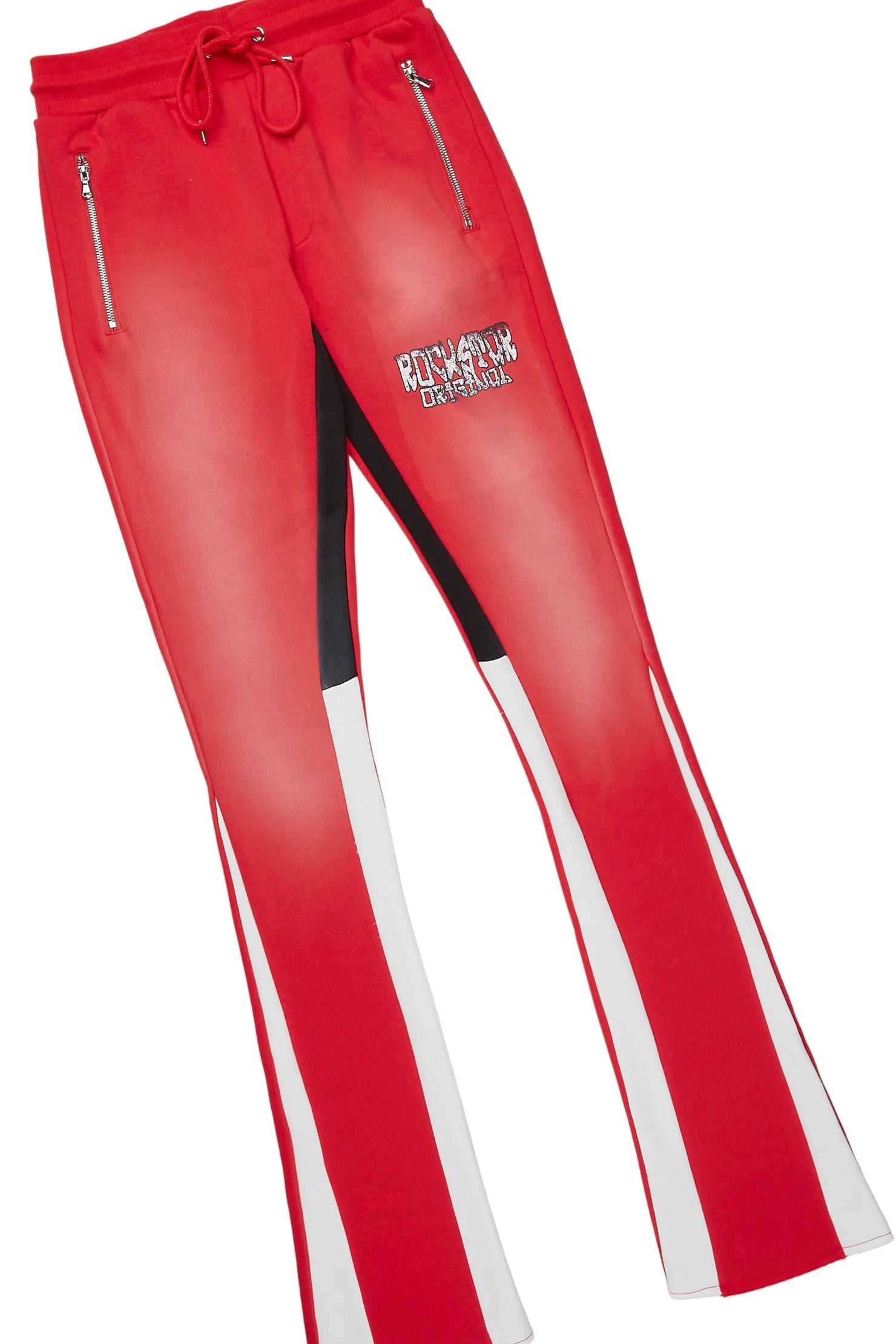 Kizzma Red T-Shirt/Stacked Flare Pant Set