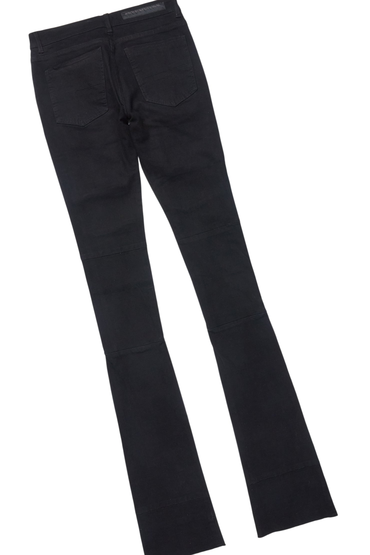 Fields Black T-Shirt/Nello Painted Super Stacked Flare Jean Set