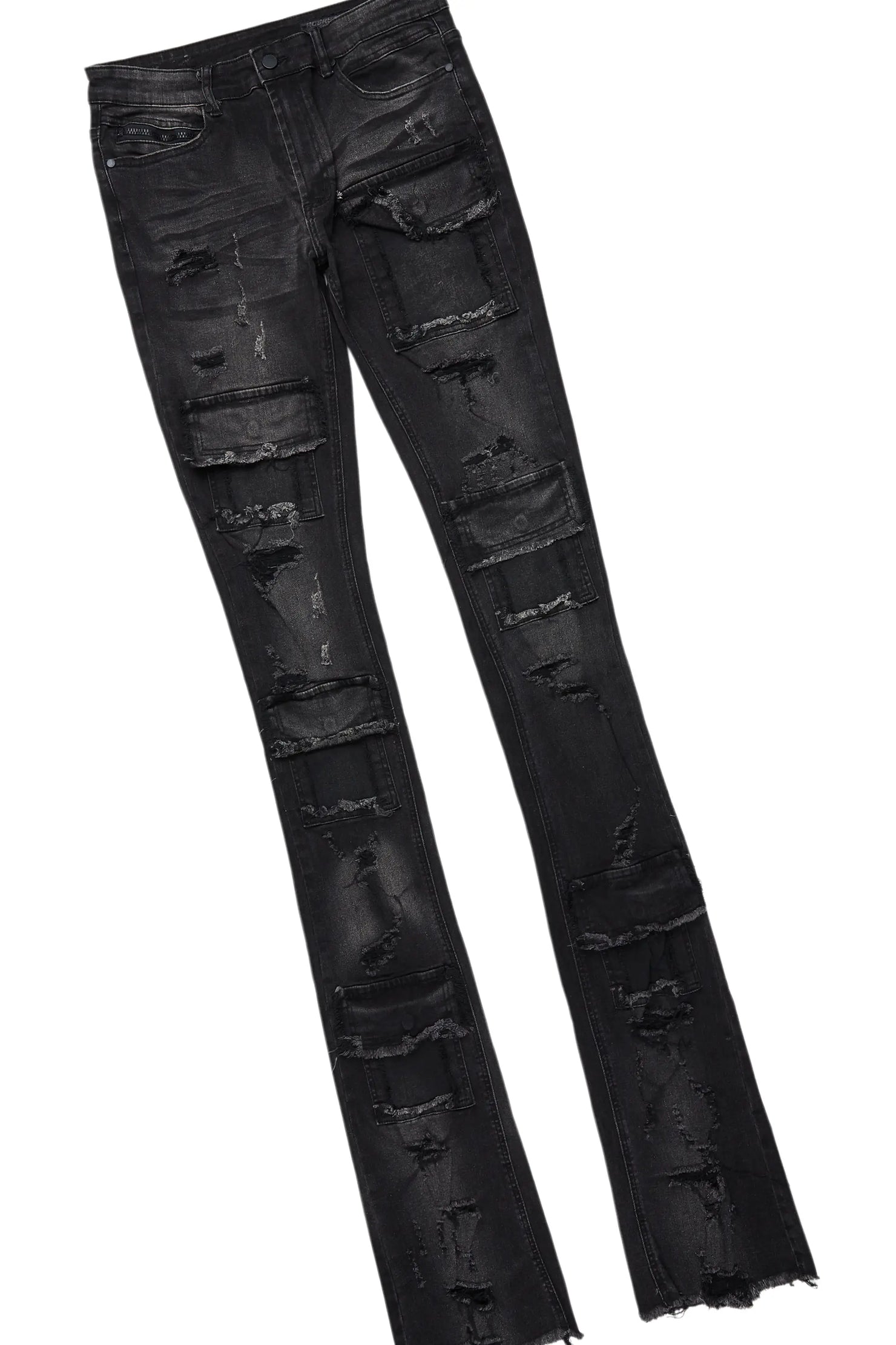 Lake Black/White Hoodie & Pooja Super Stacked Flare Jean Bundle