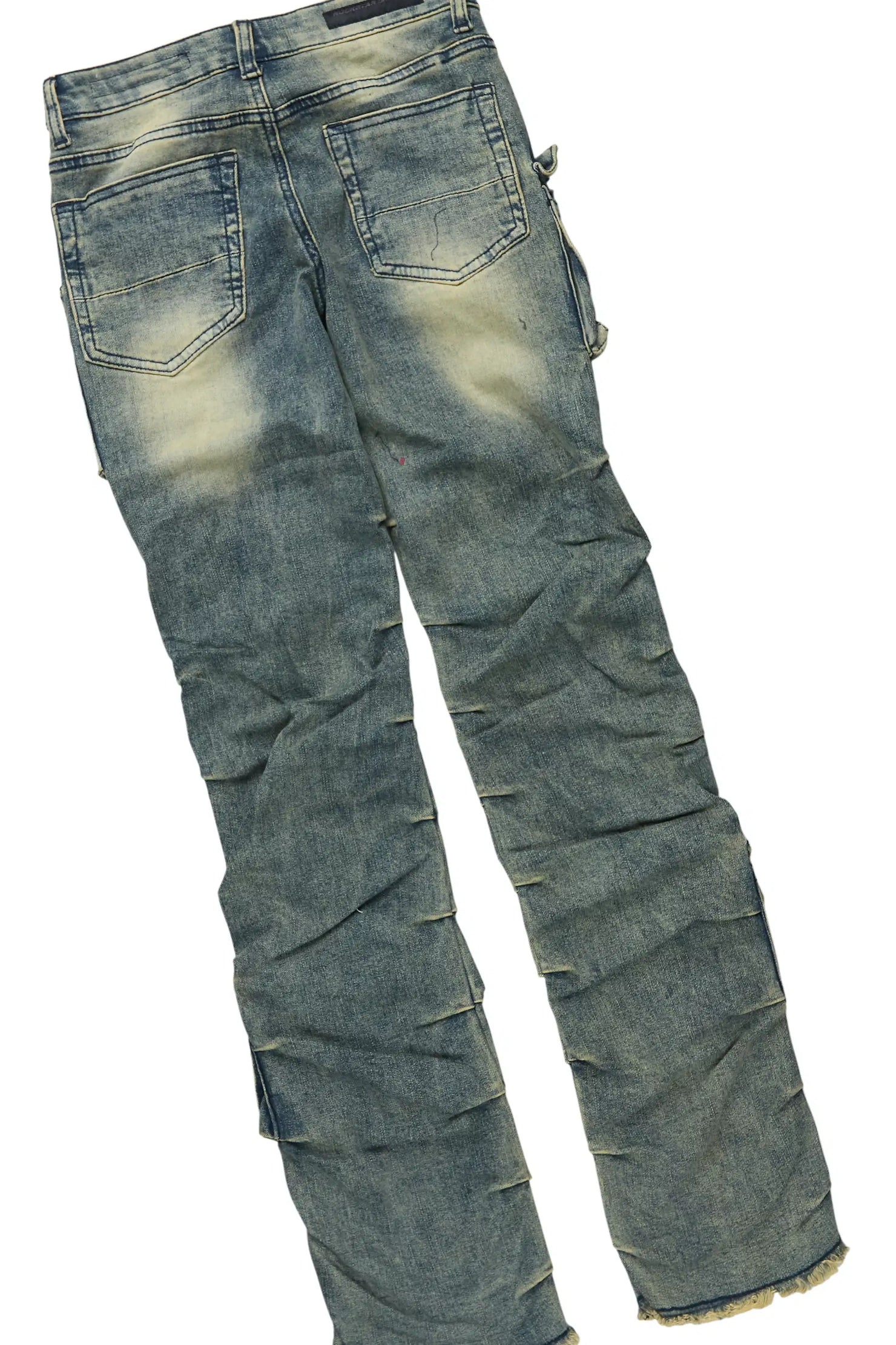 Girls Palmira Purple Hoodie & Gentry Tint Stacked Jean Set