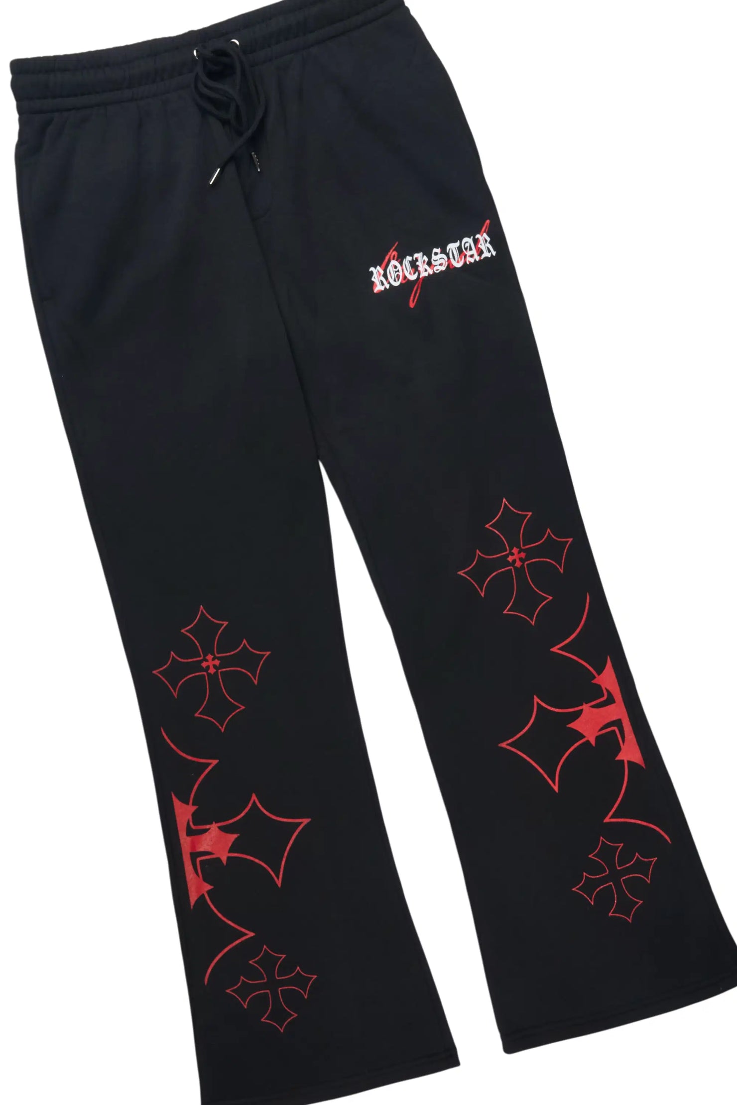 Sargo Black/Red Hoodie Relaxed Track Set