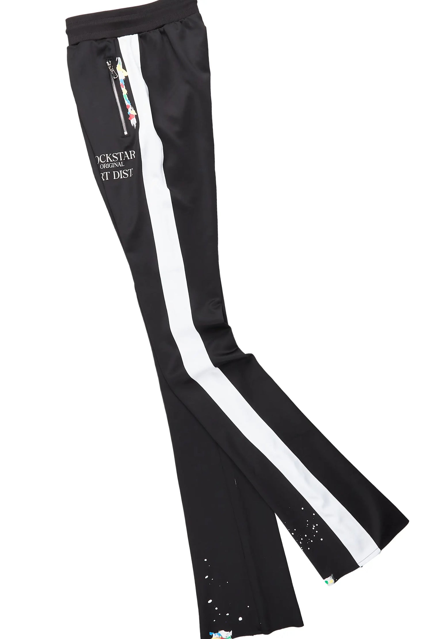 Mumford Black Super Stacked Pant Set