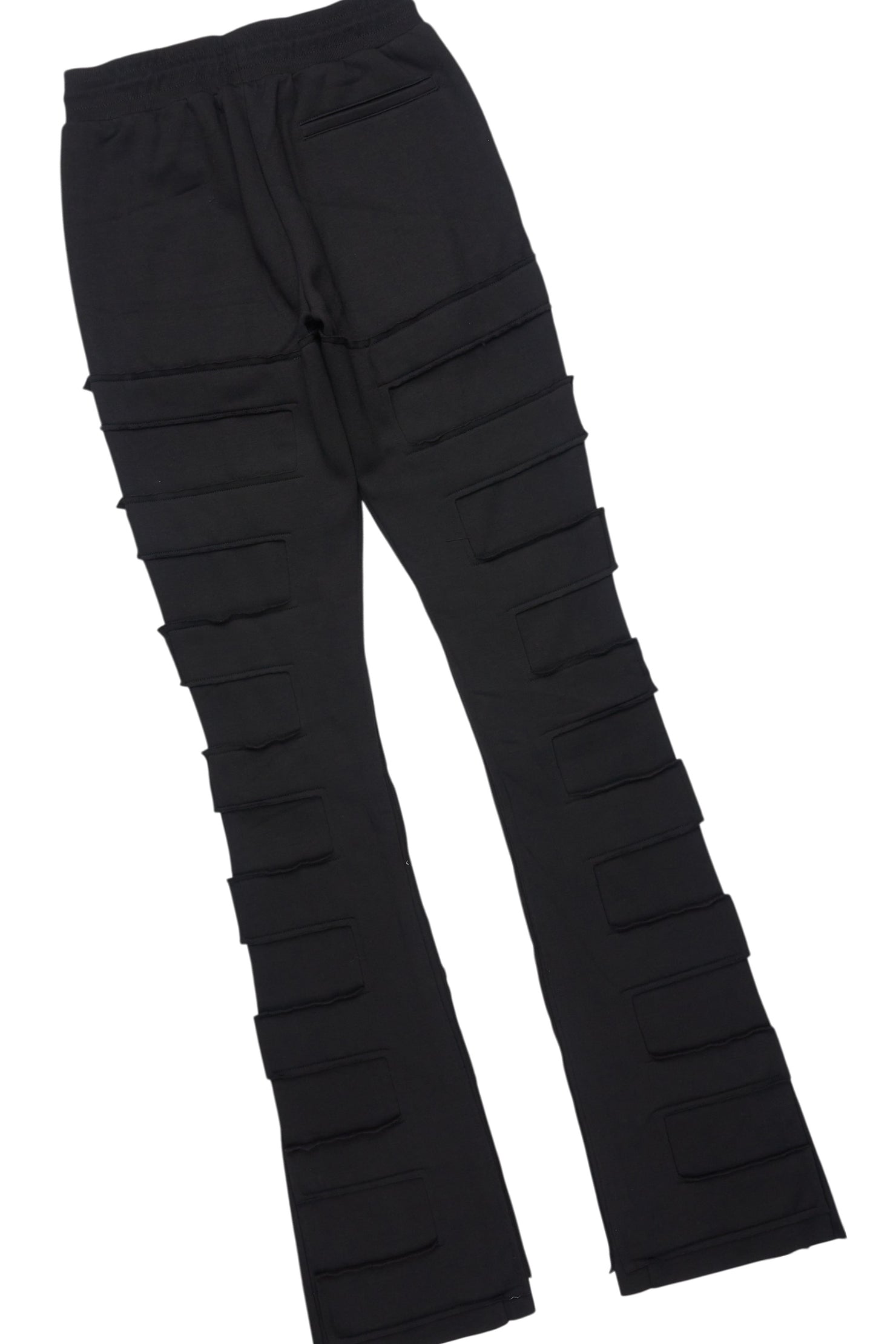 Emilio Black T-Shirt/Stacked Flare Track Set