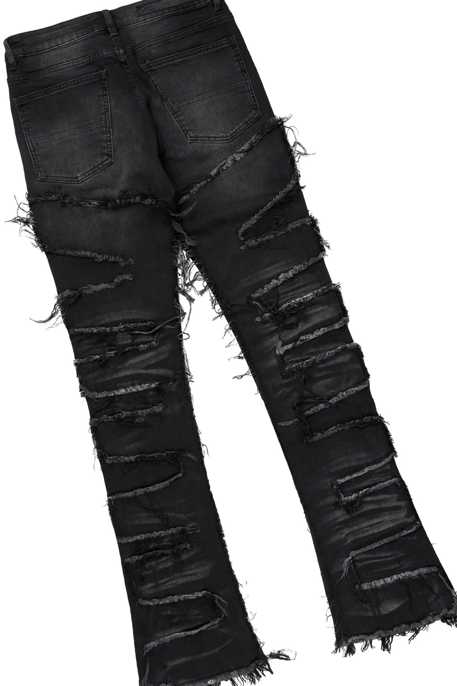 Fenton Vintage Black T-Shirt/Stacked Flare Jean Bundle