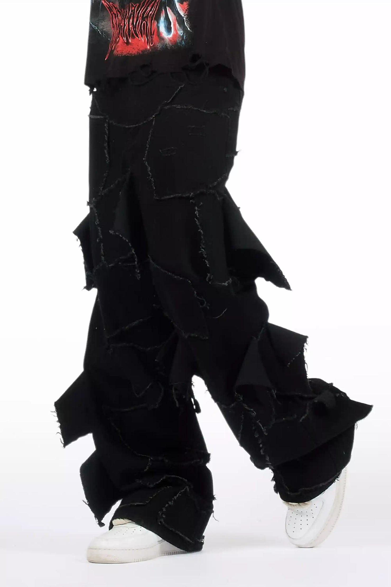 Jacomus Jet Black Baggy Fit Jean