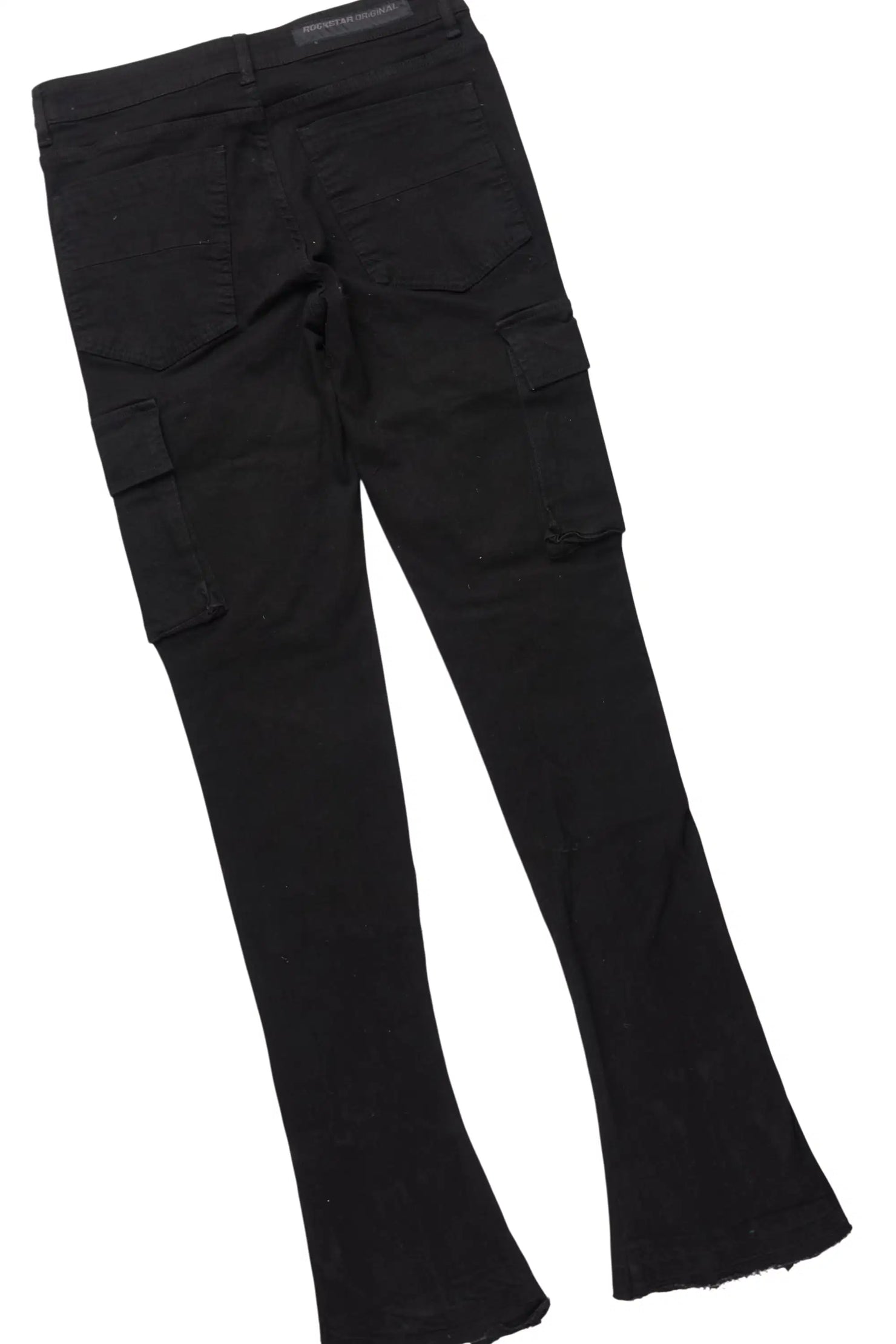Nesta Black/Black Hoodie/Stacked Flare Jean Set