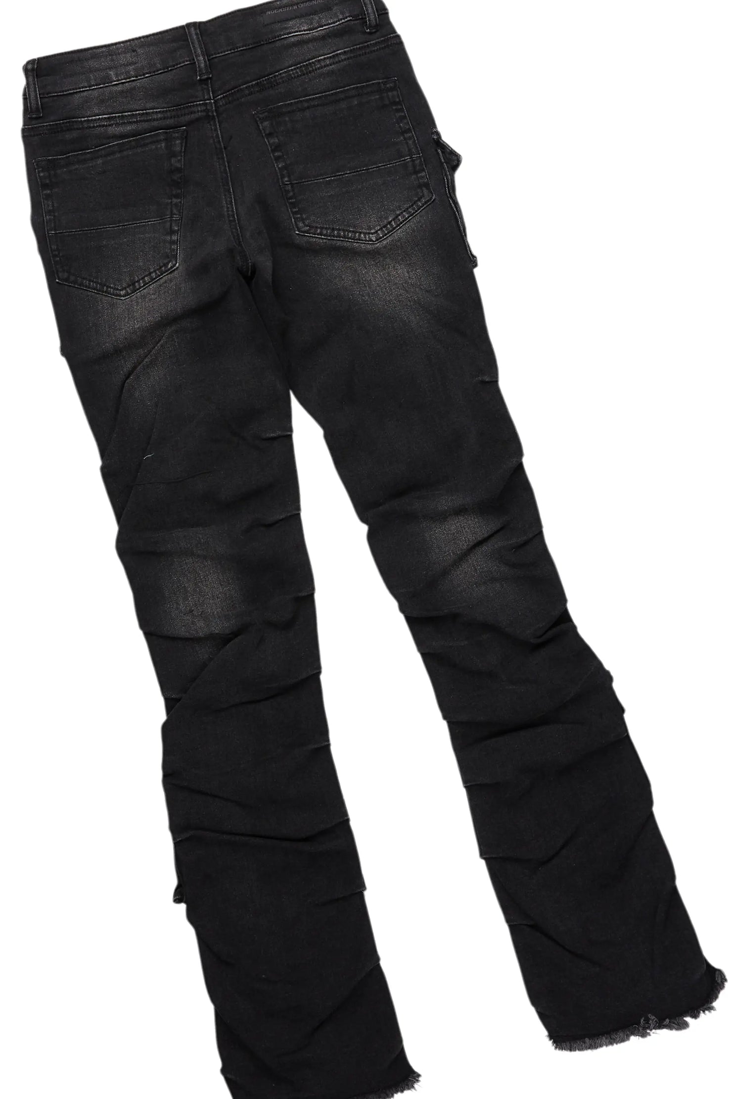 Boys Beno Grey T-Shirt/Stacked Flare Jean Set