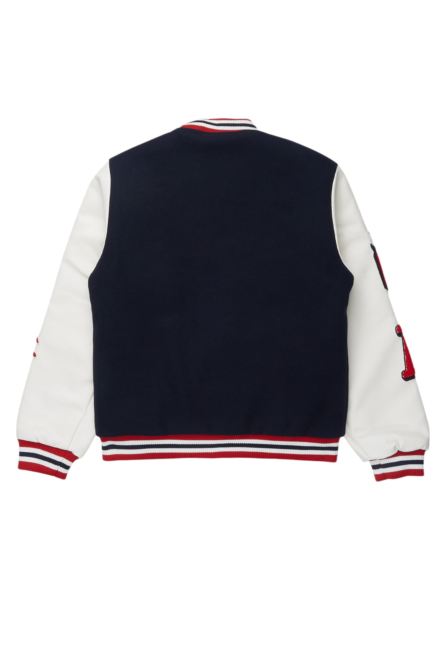 Boys Skoll Navy/White Varsity Jacket
