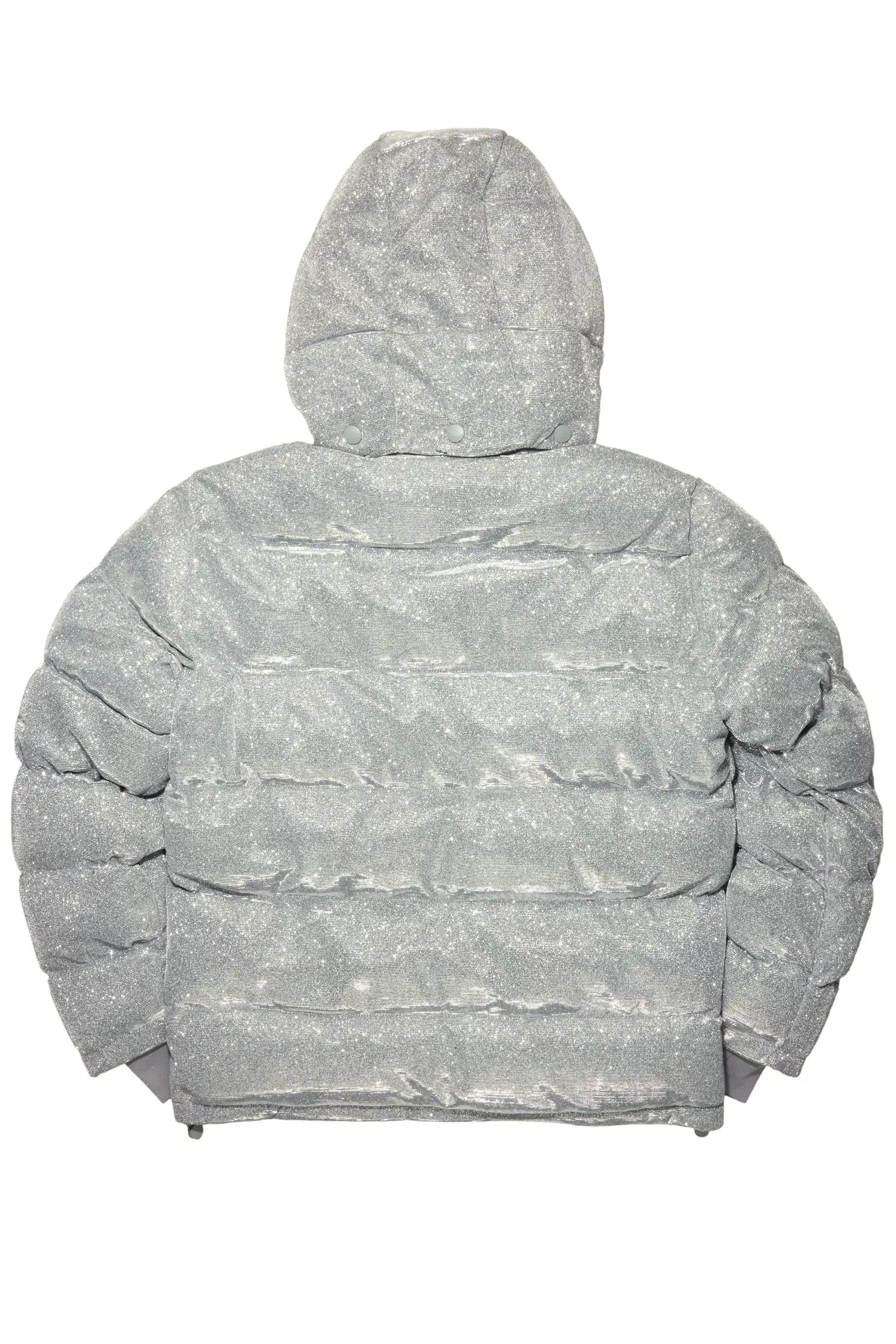 Gleam Silver Puffer Jacket