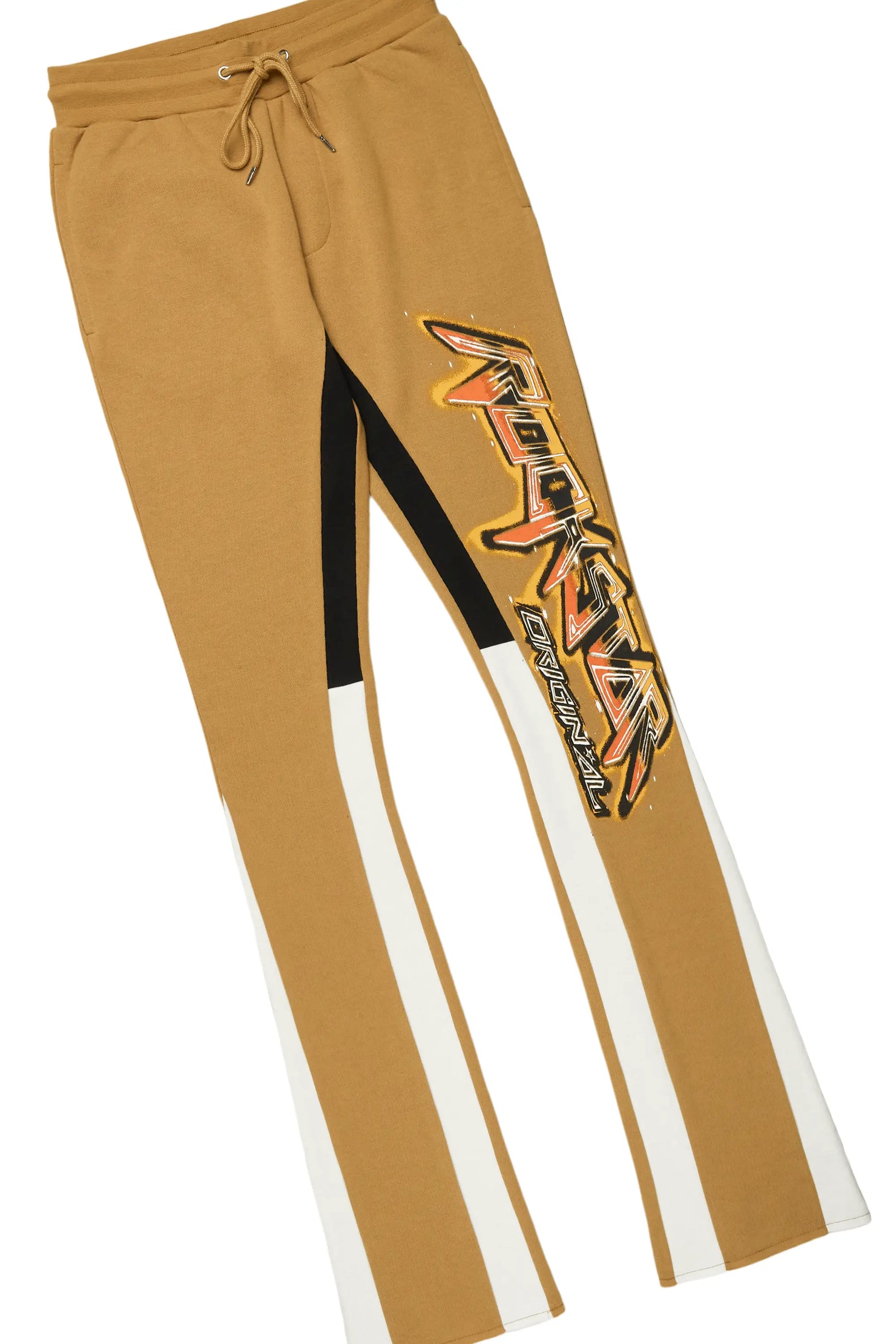 Obern Olive Graphic Hoodie/Stacked Flare Pant Track Set