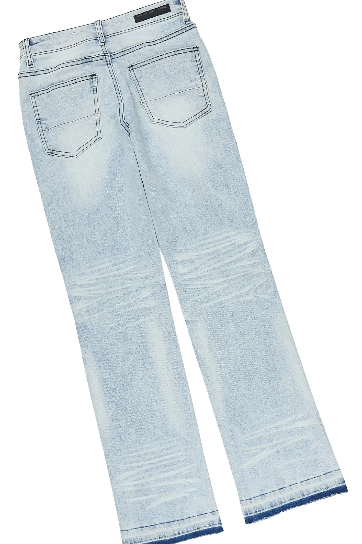 Boys Marizon Green/Blue T-Shirt Stacked Jean Set