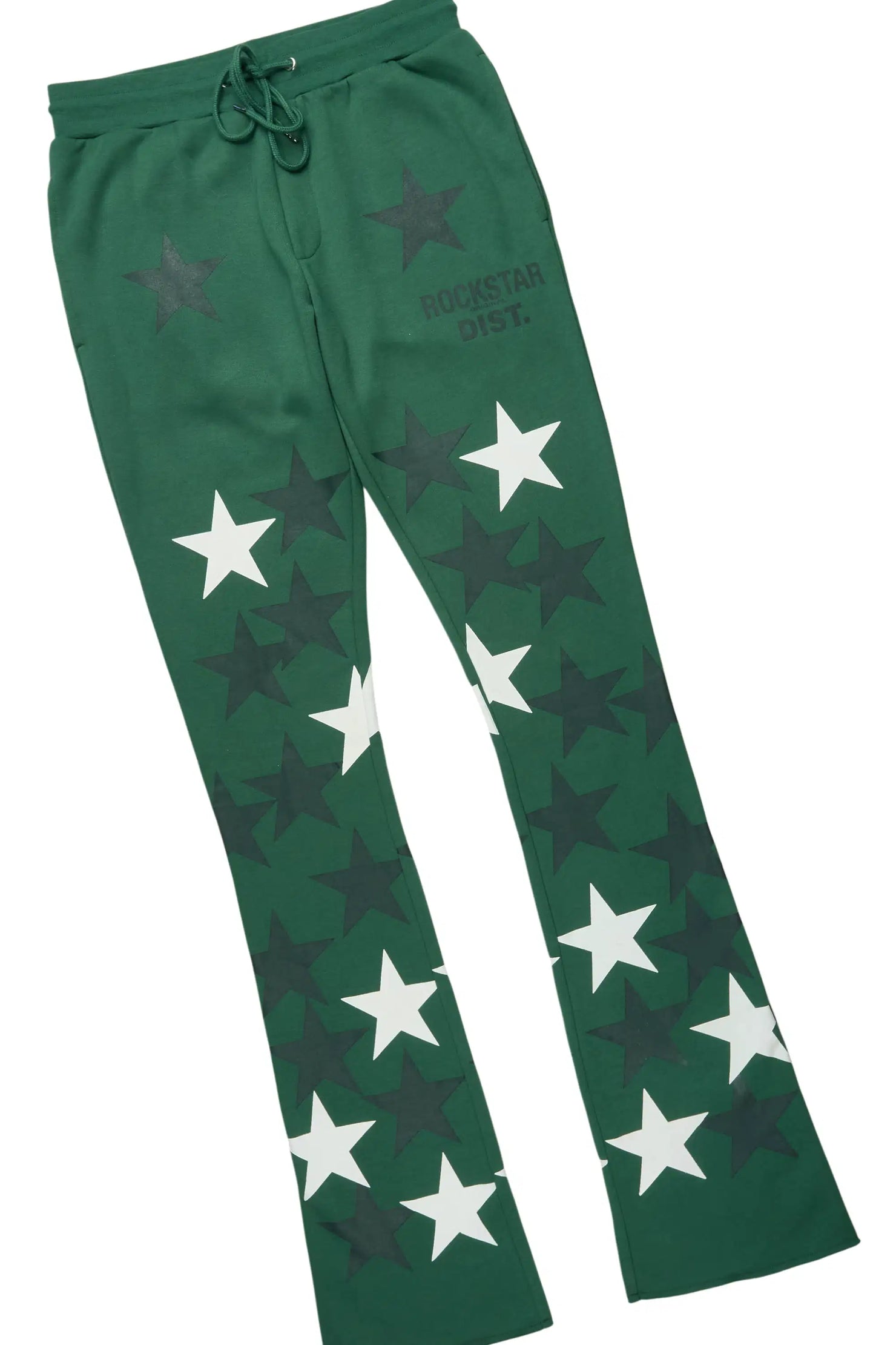 Starlane Green Hoodie Stacked Flare Fit Track Set