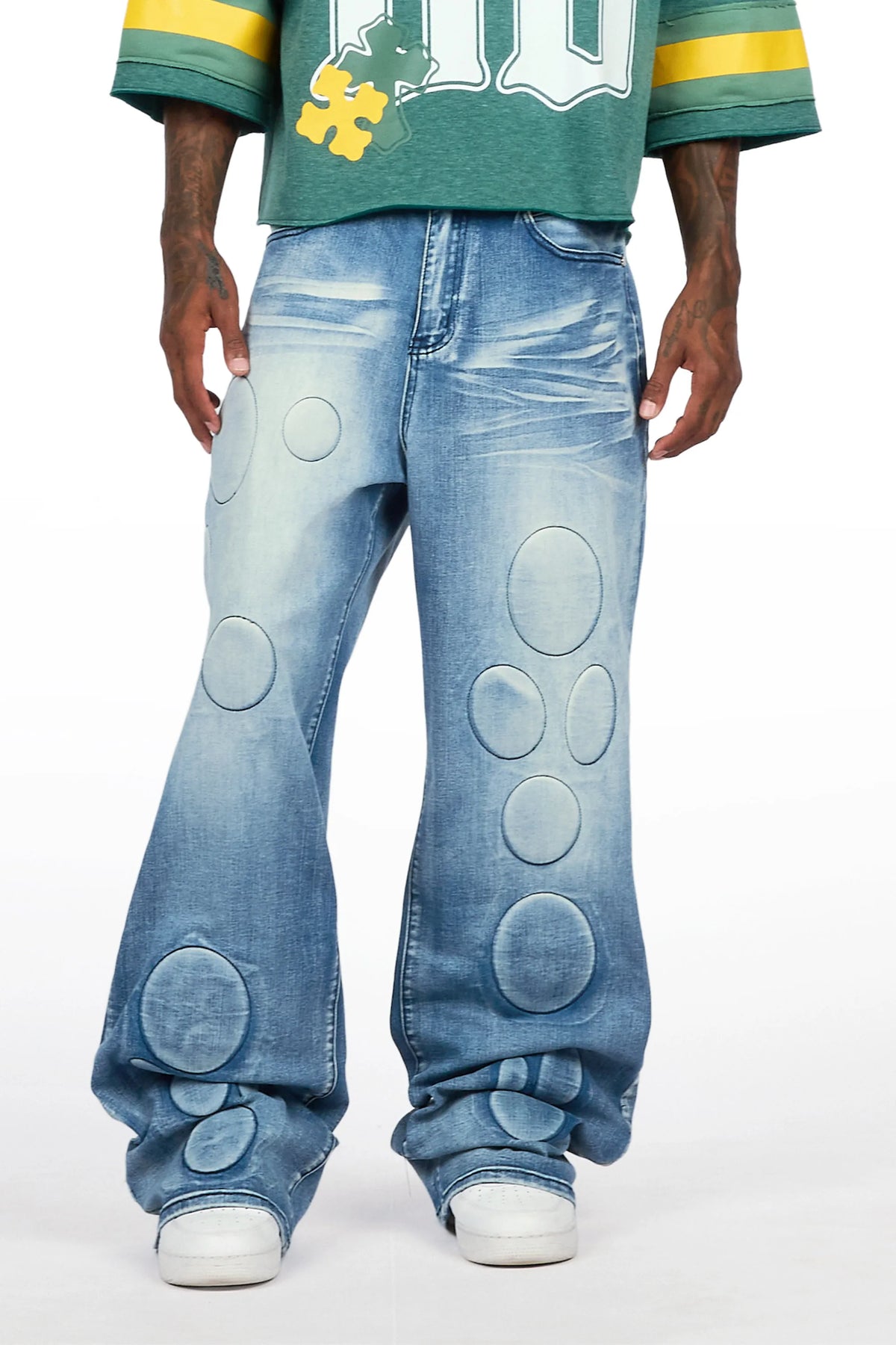 Ovol Blue Baggy Fit Jean