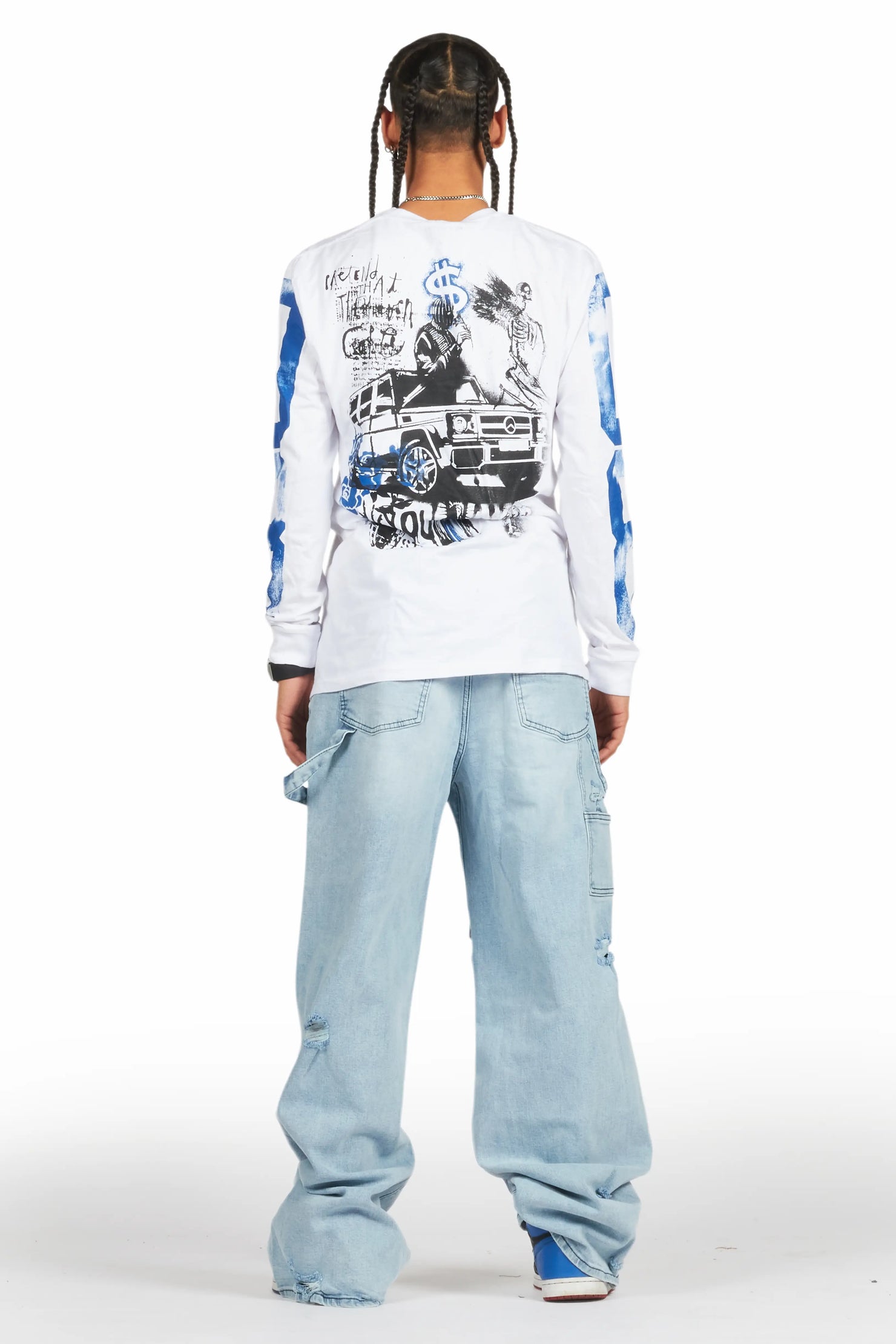 Burain Blue Baggy Fit Jean