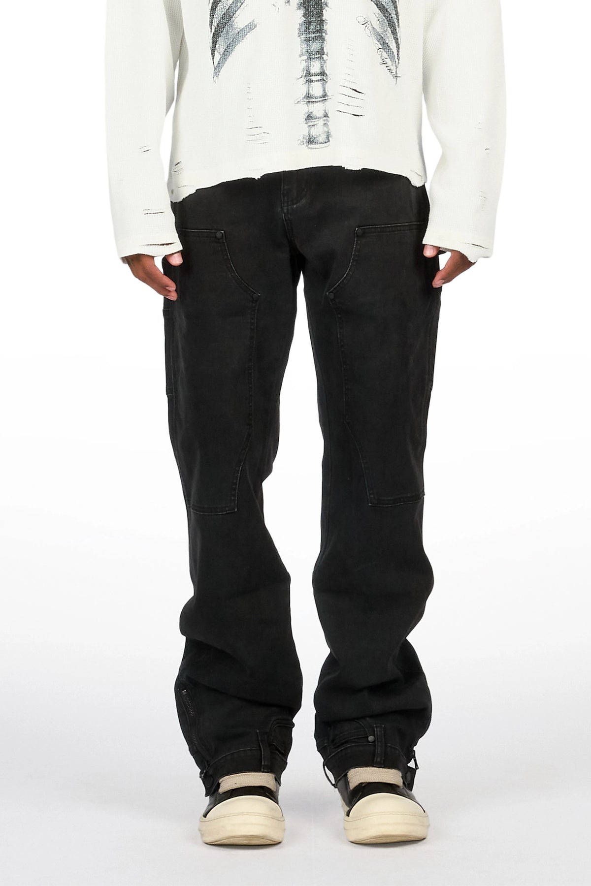 Zerah Black Straight Fit Jean