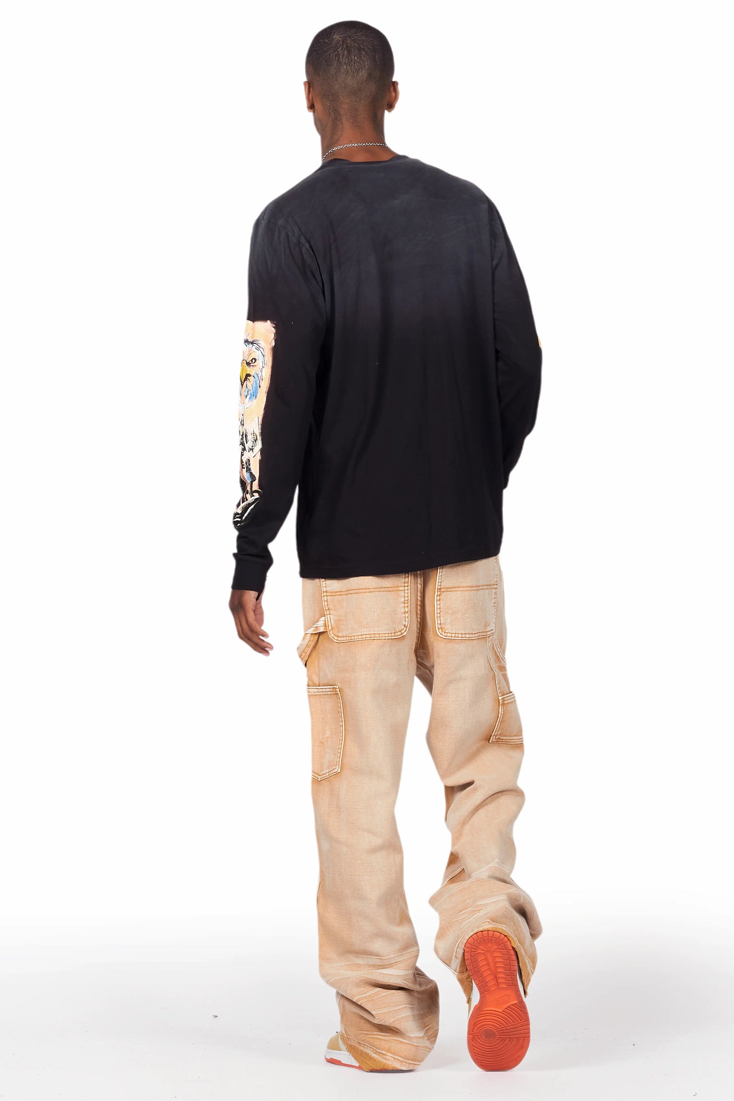 Naveen Beige Baggy Fit Jean