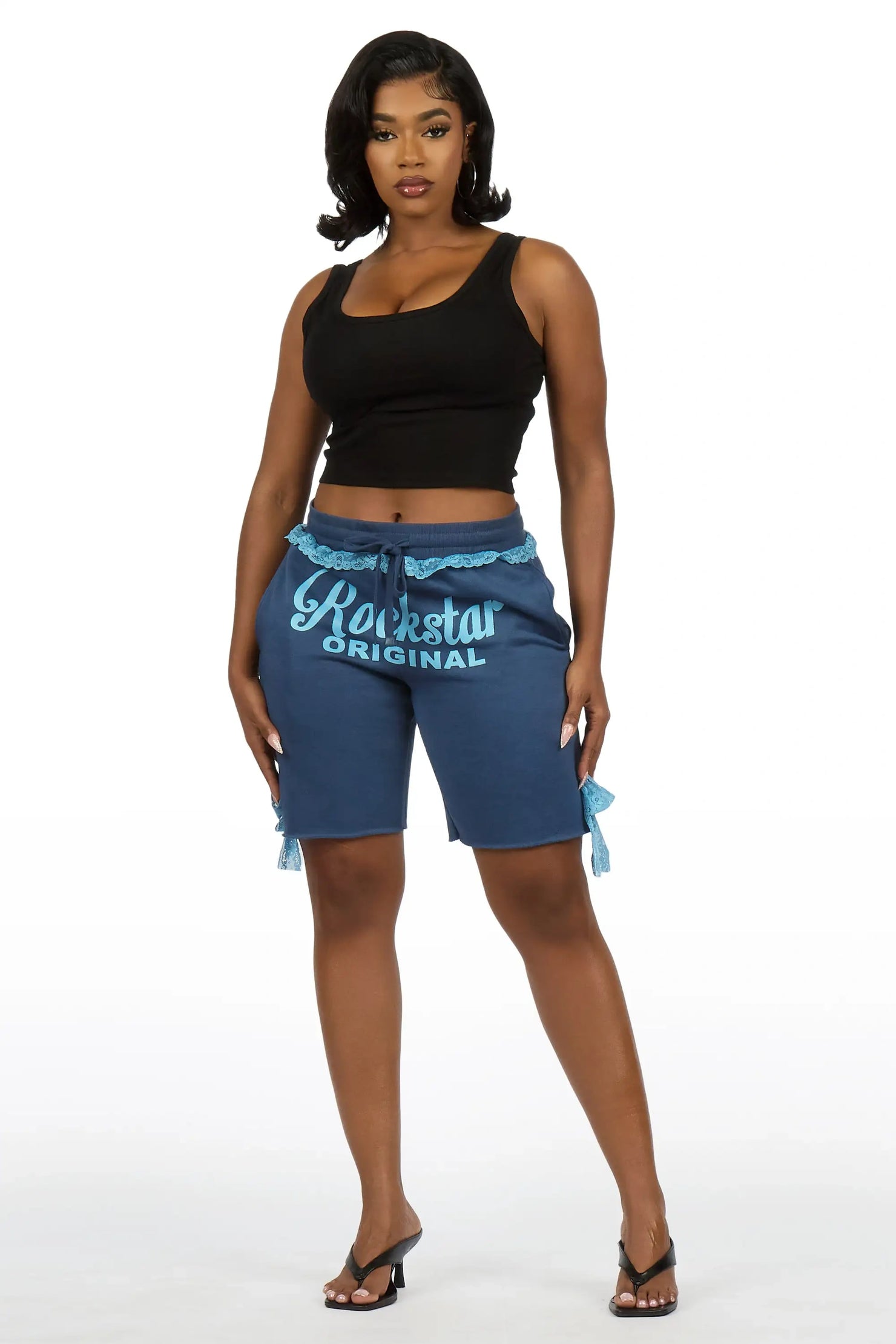 Lala Blue Baggy Short