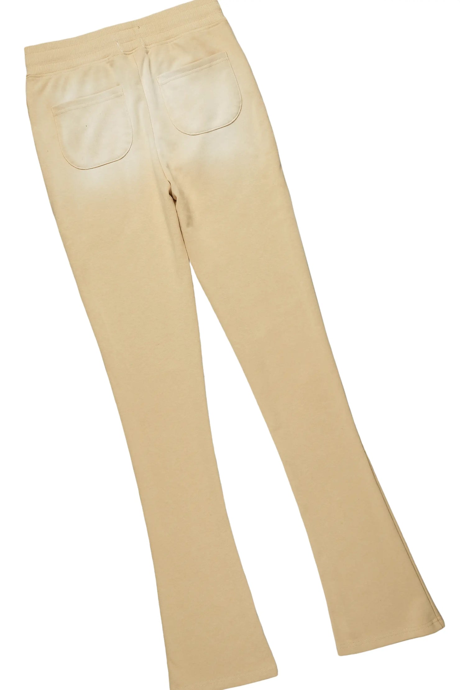 Darrin White/Beige T-Shirt/Stacked Flare Track Set