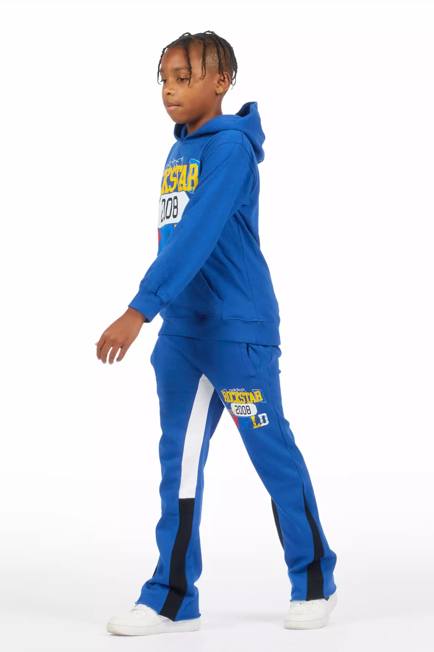 Boys Daria Royal Blue Stacked Flare Track Set