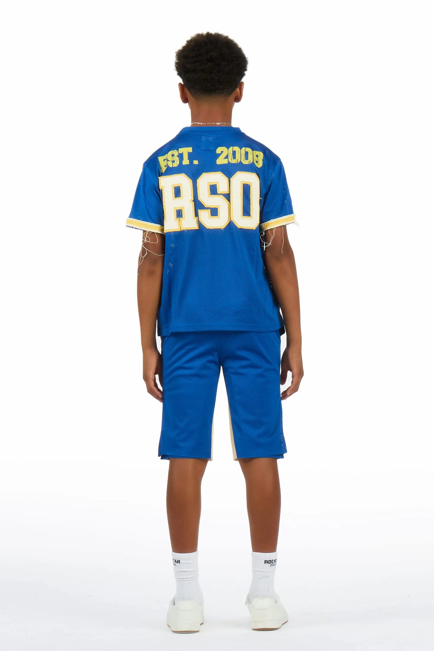 Boys Deston Blue T-Shirt Short Set