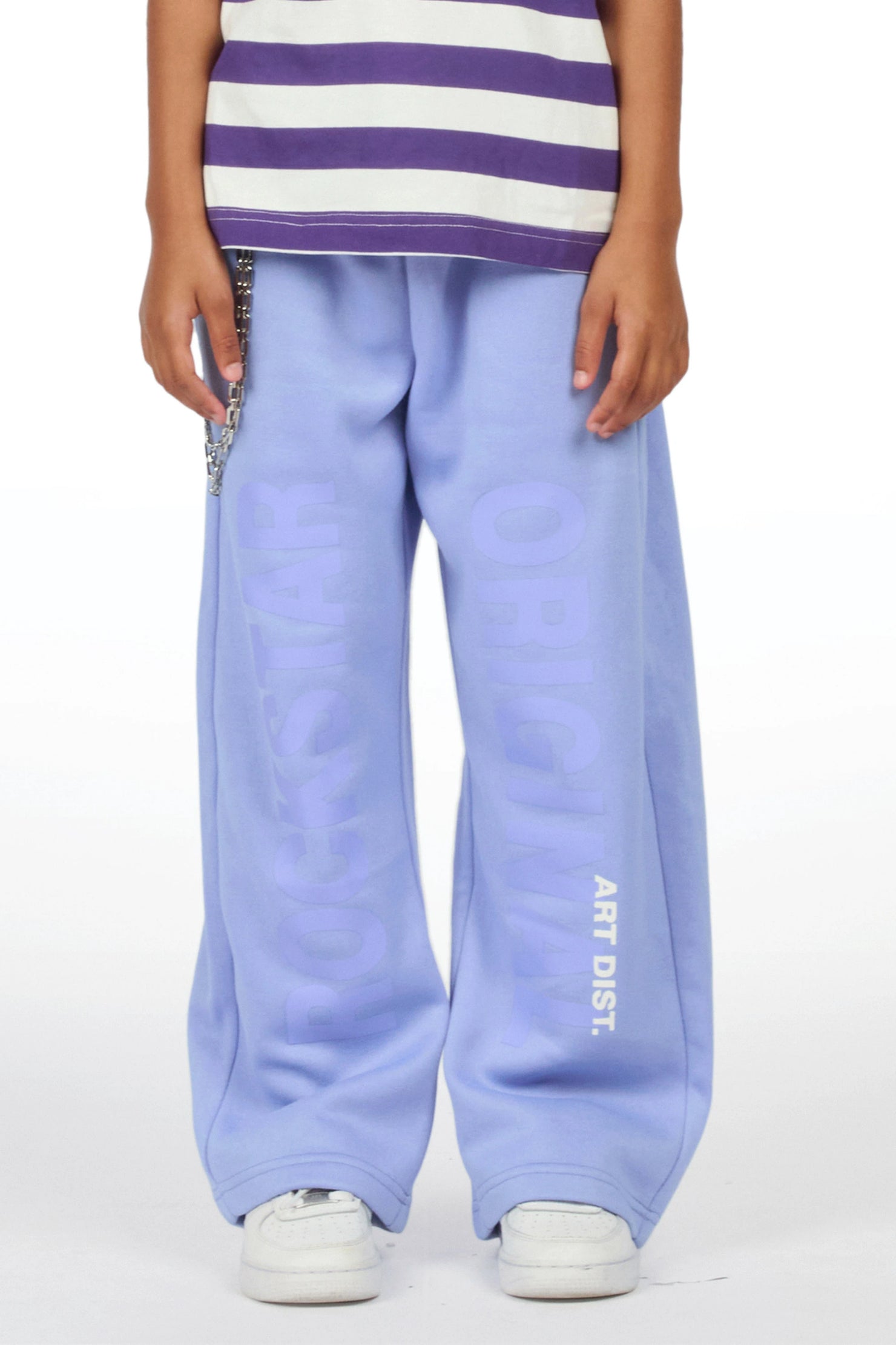 Girls Stachia Perry Blue  Super Baggy Track Pant